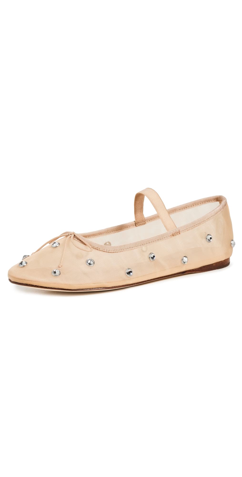 Loeffler Randall Leonie Soft Ballet Flats Caramel/Clear
