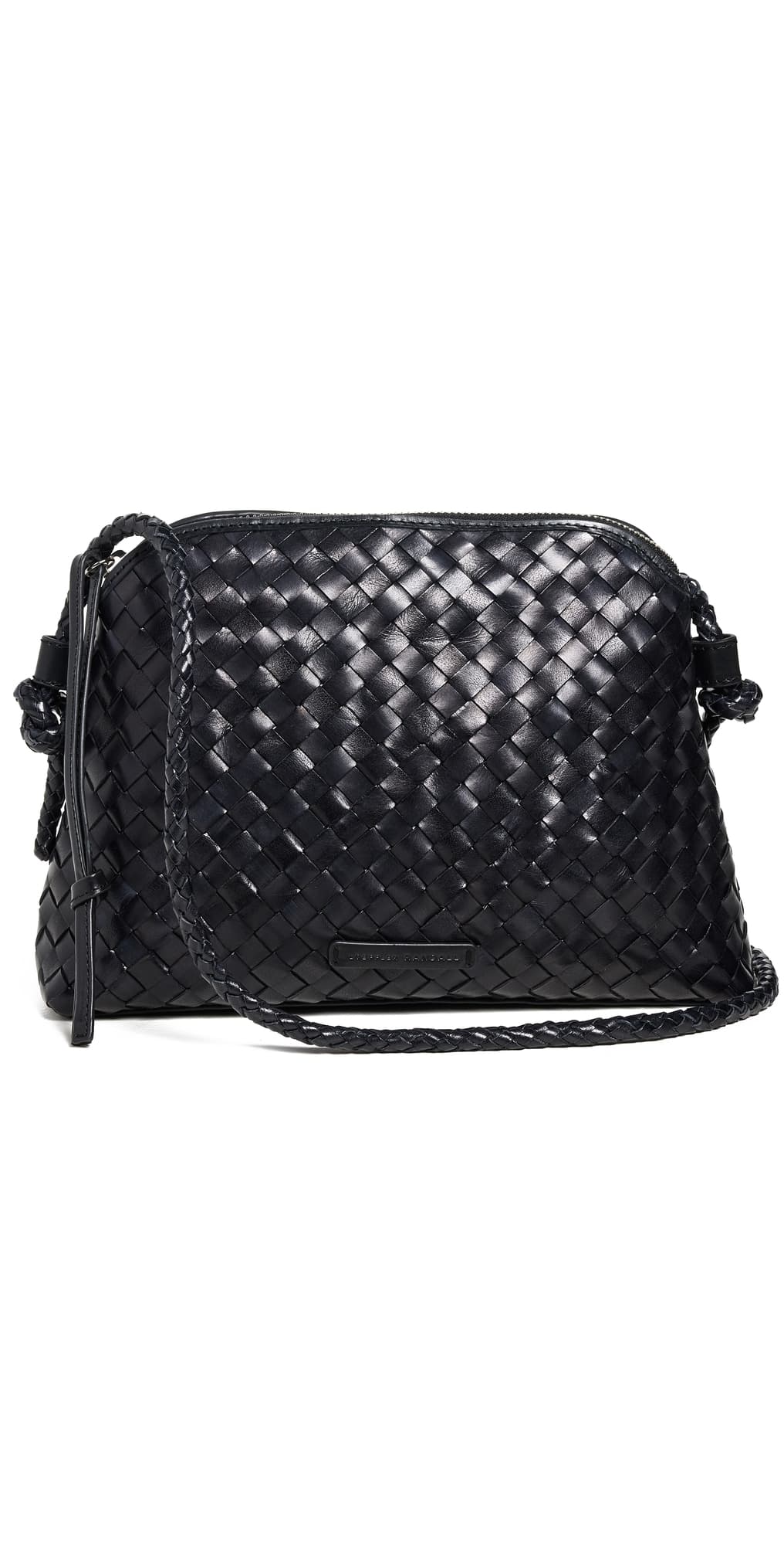 Loeffler Randall Mallory Woven Crossbody Bag Black