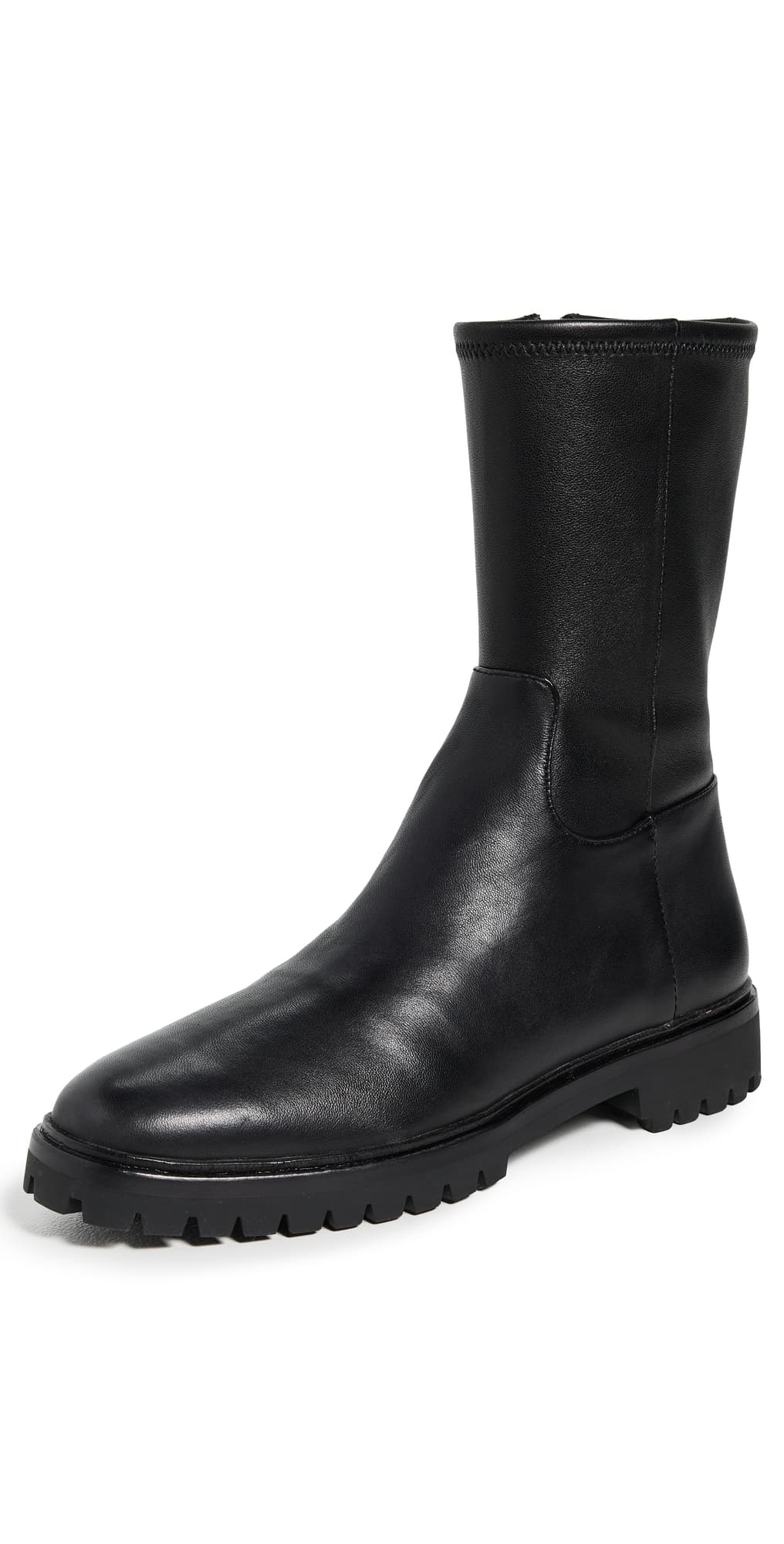 Loeffler Randall Danny 35mm Tall Ankle Lug Sole Boots Black