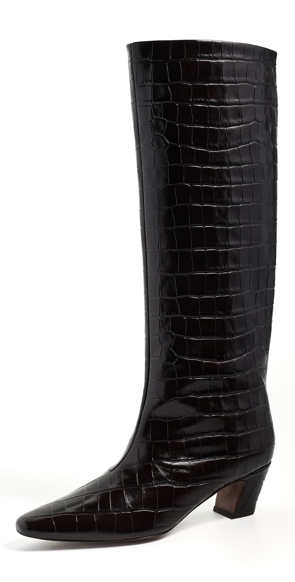 Loeffler Randall Marley Kicked Heel Tall Boots Ebony