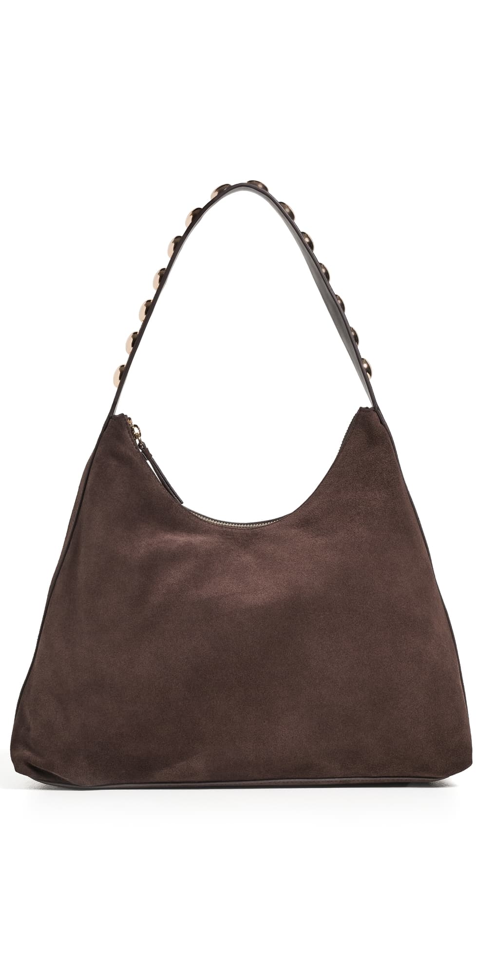 Loeffler Randall Stassie Studded Slouchy Suede Shoulder Bag Tmoro
