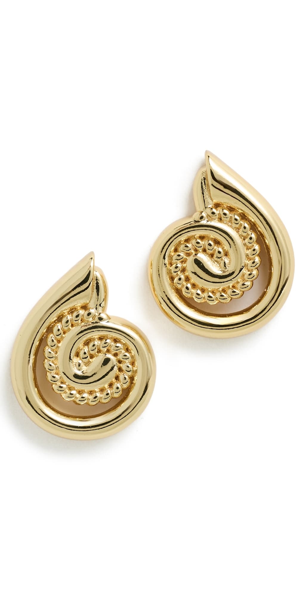 Logan Tay Coastal Swirl Earrings Gold · One Size