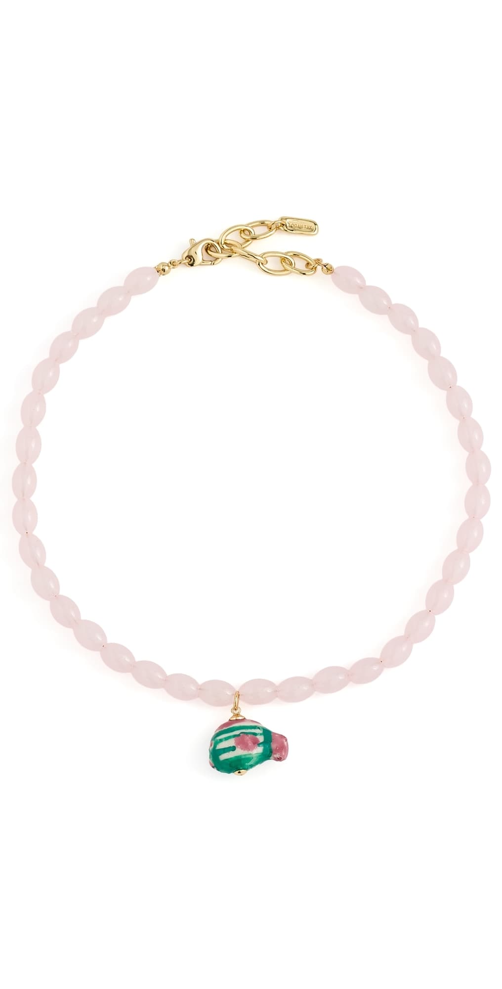 Logan Tay Beaded Carnival Fish Necklace Pink · One Size