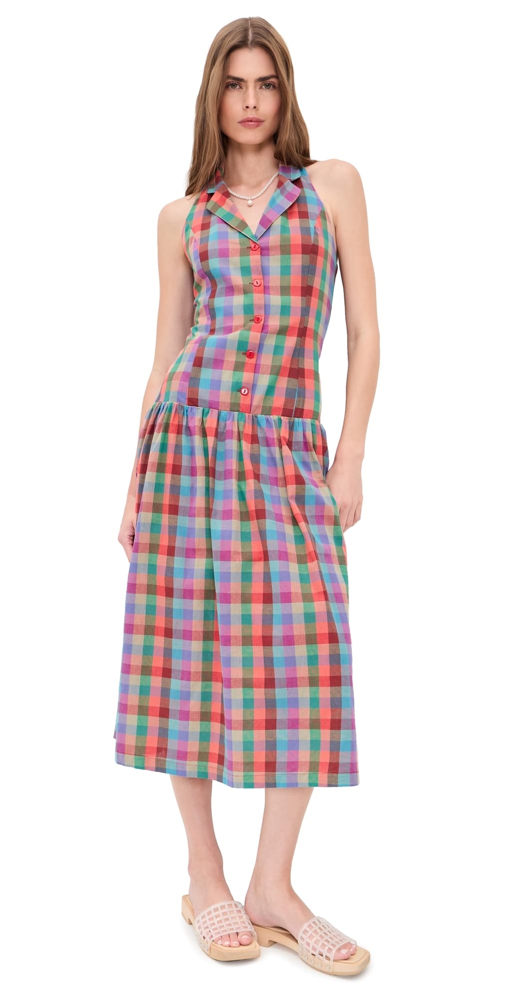 Lisa Says Gah Vaughn Dress Colorburst Plaid