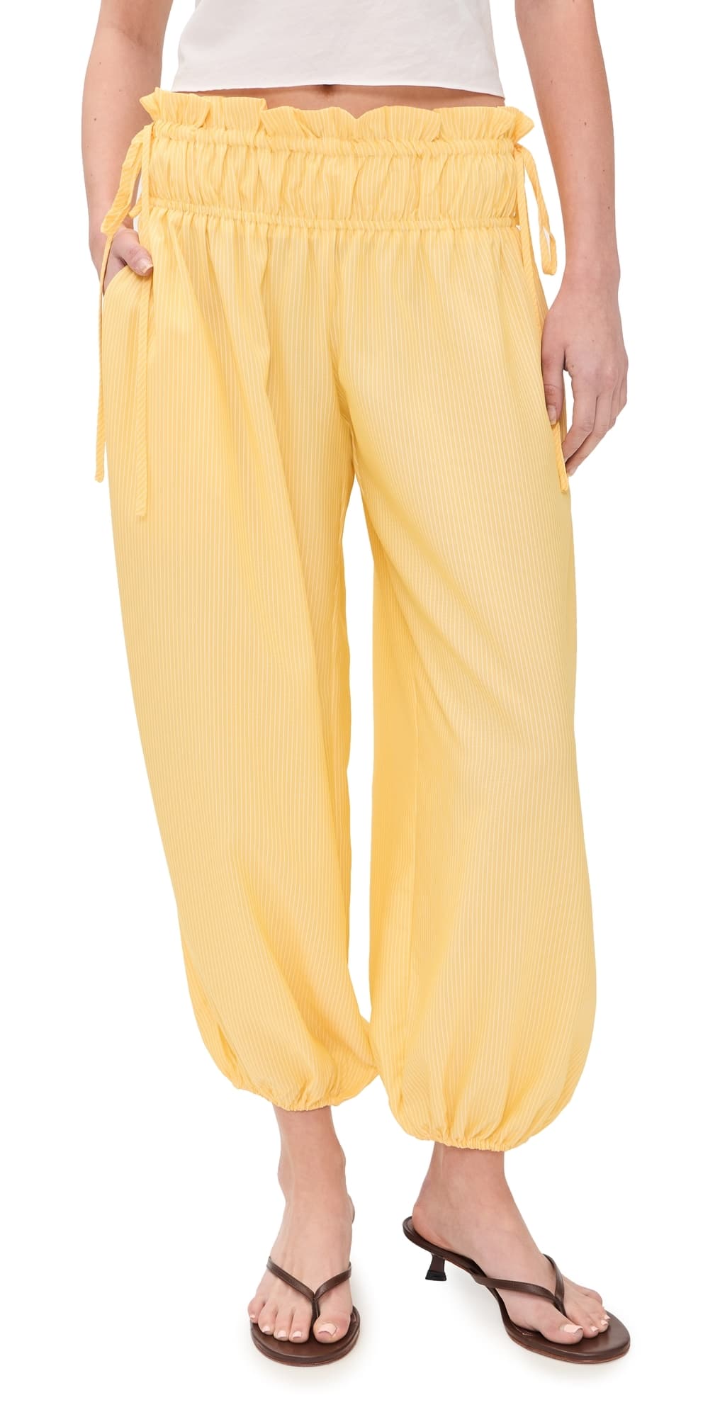 Lisa Says Gah Poppy Balloon Pants Lemon