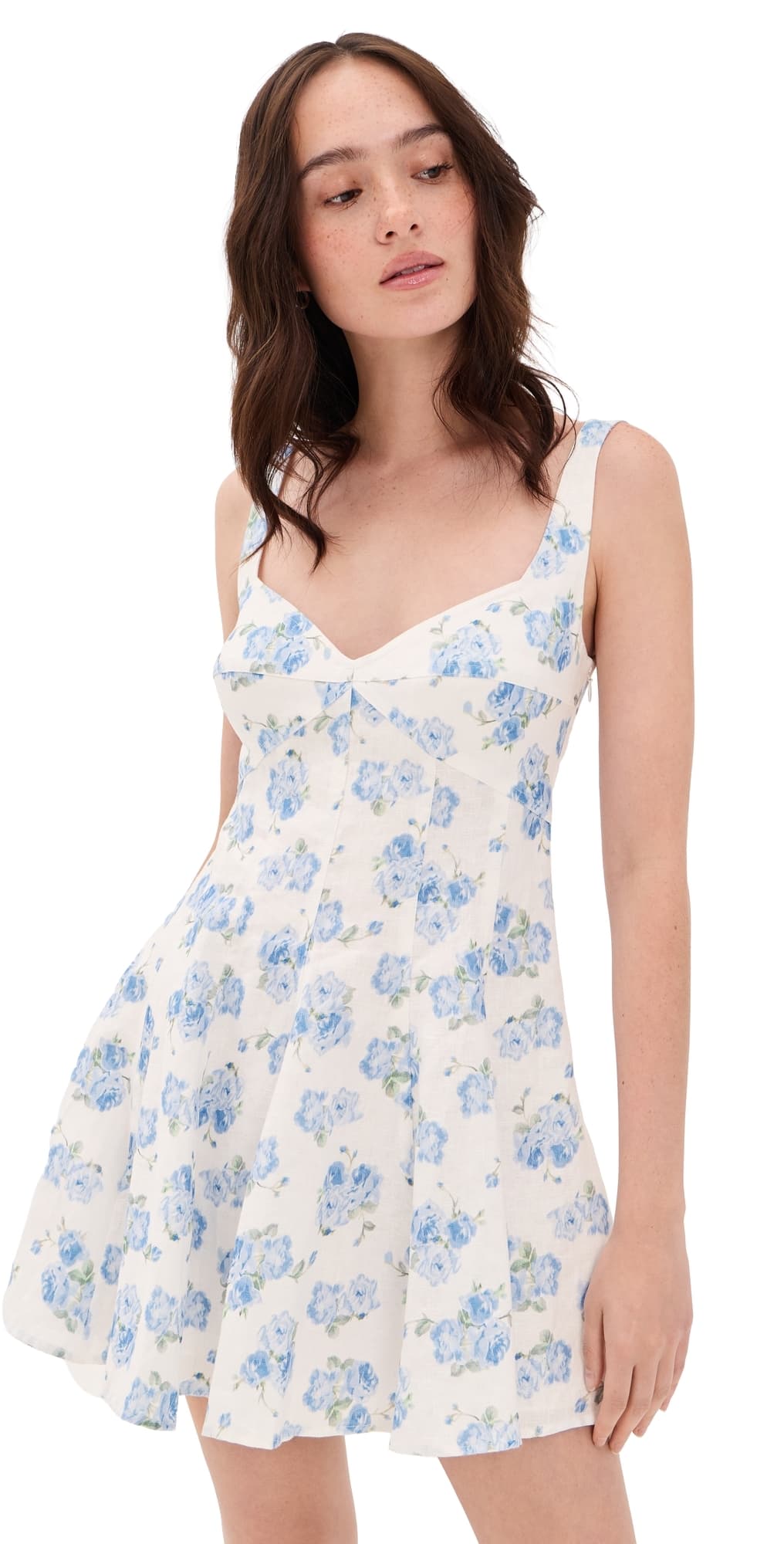 LoveShackFancy Nabi Dress Blue Marina