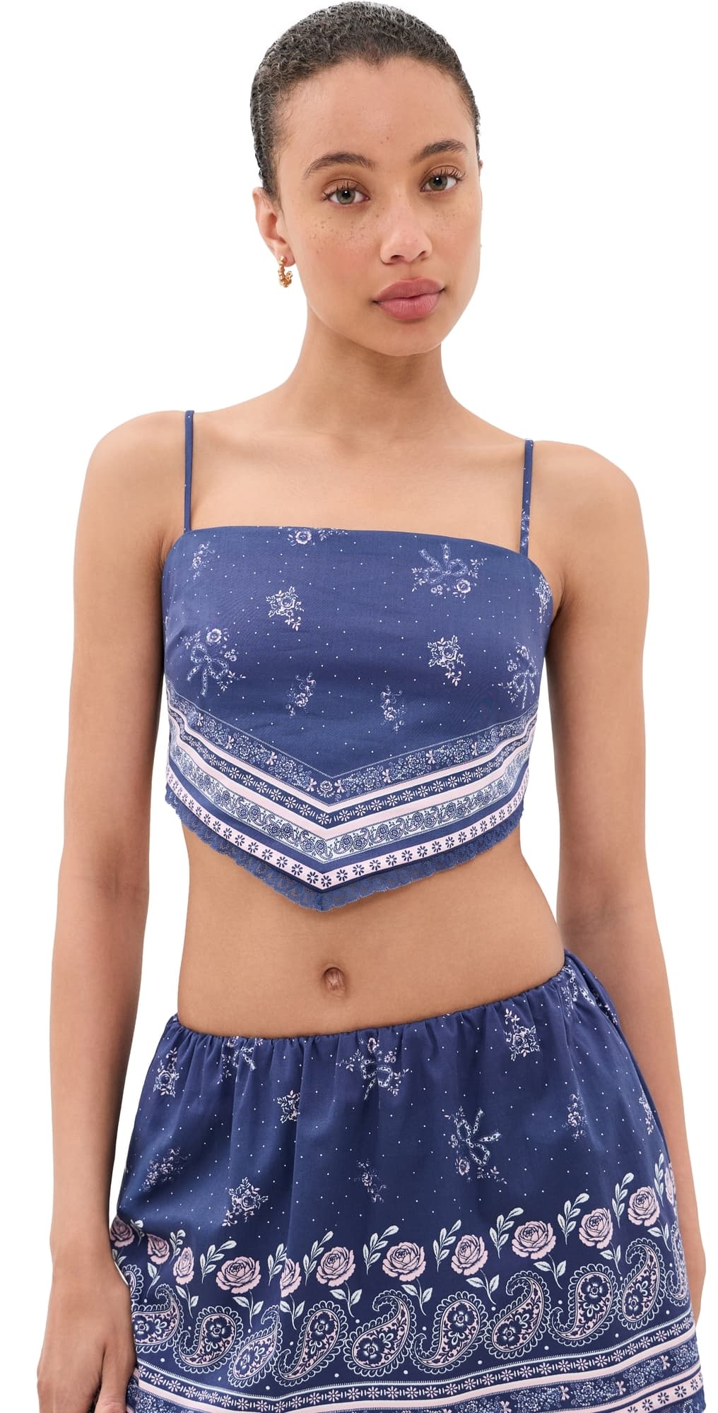 LoveShackFancy Mollie Top Midnight Harbor