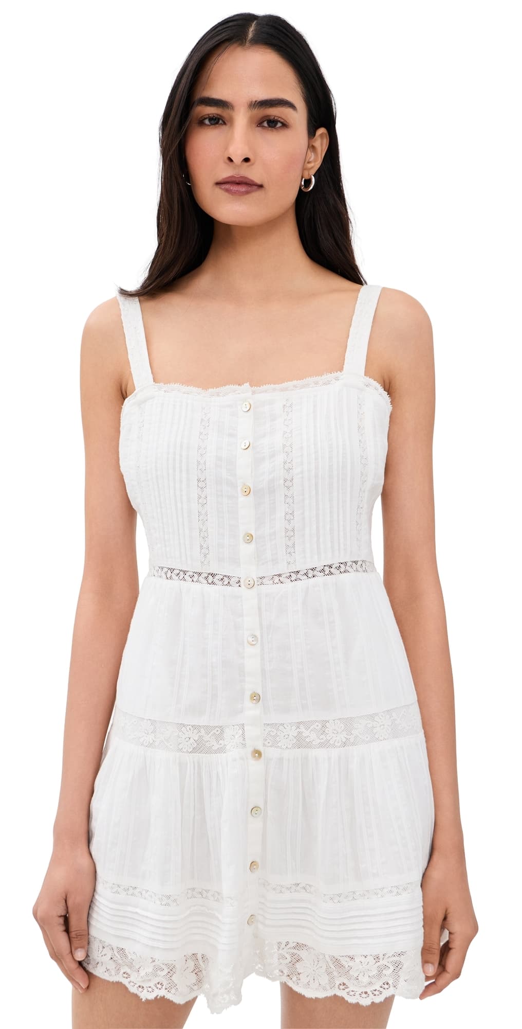 LoveShackFancy Charlize Dress Optic White