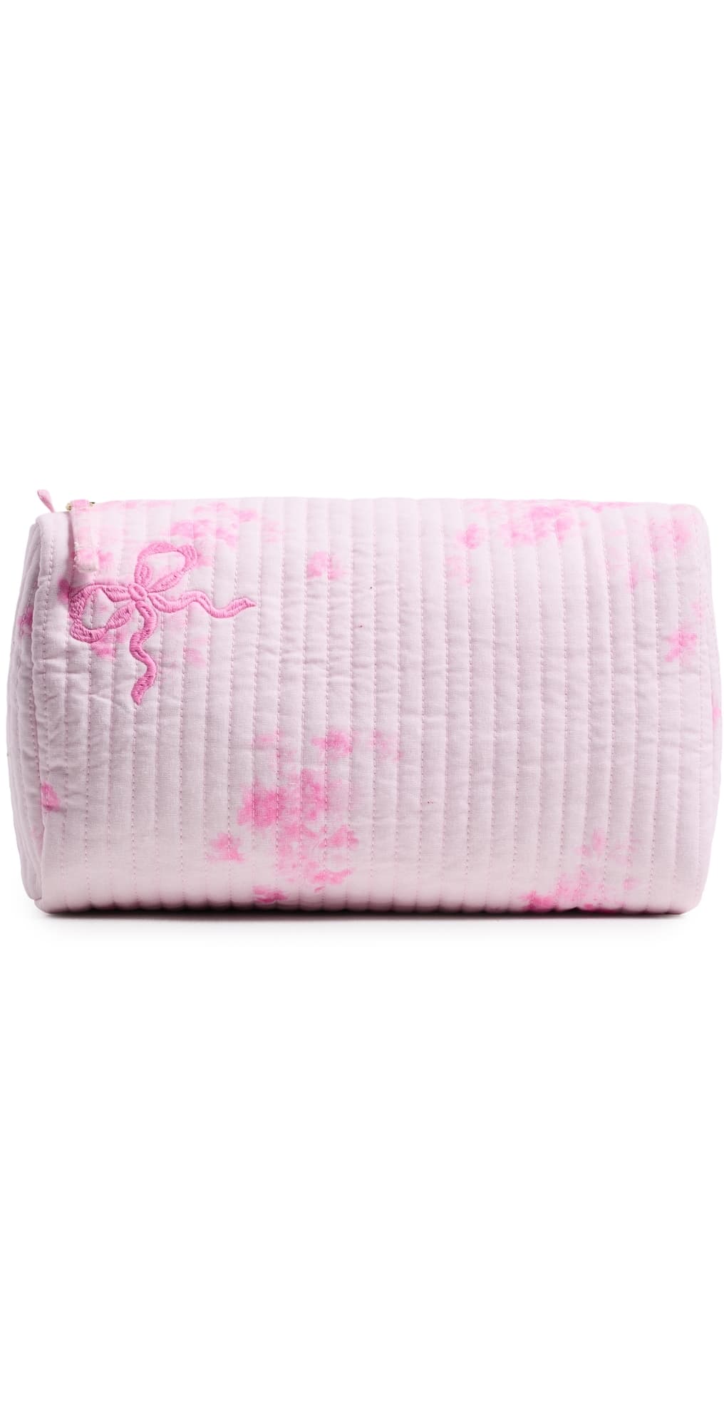 LoveShackFancy Octavia Quilted Bow Print Pouch Blushing Blonde · One Size
