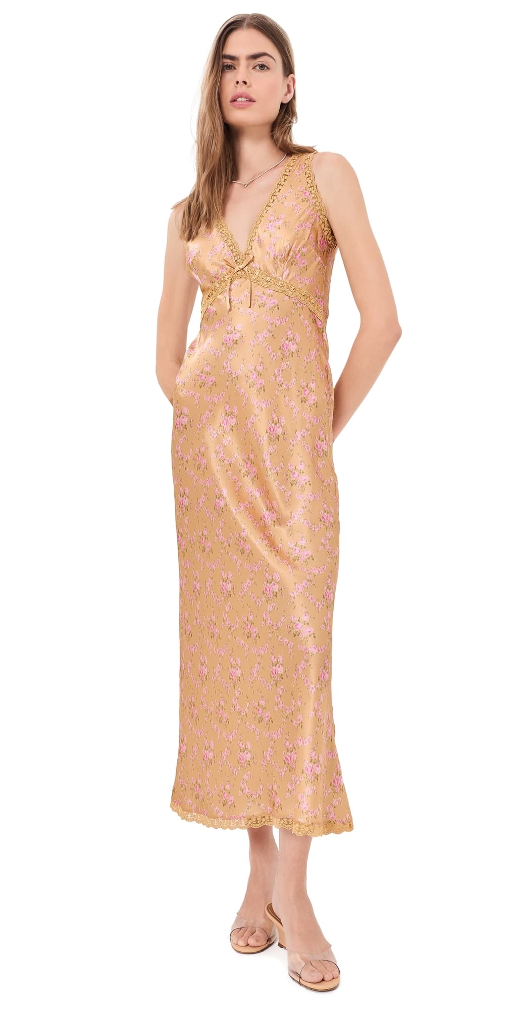 LoveShackFancy Nirelle Dress Duchess Gold