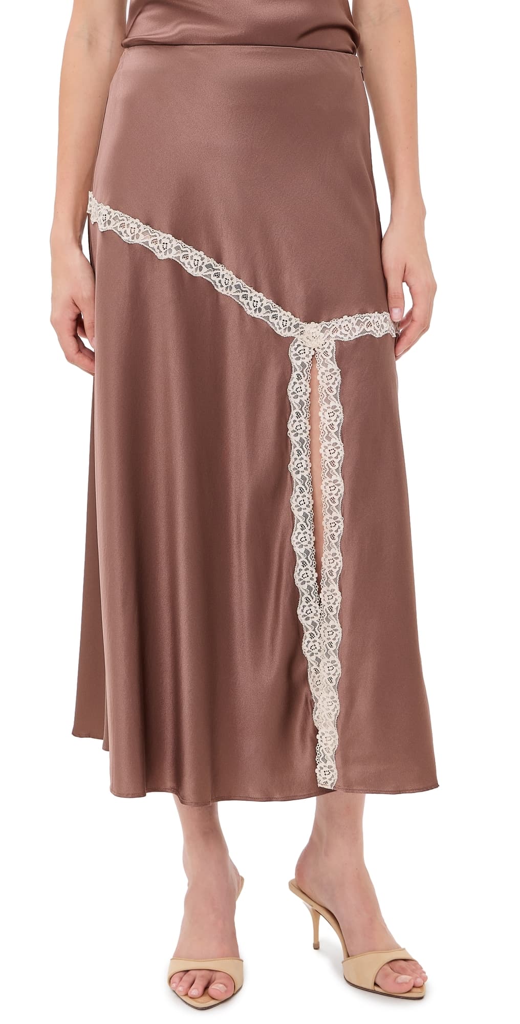 LoveShackFancy Emmabelle Skirt Mocha