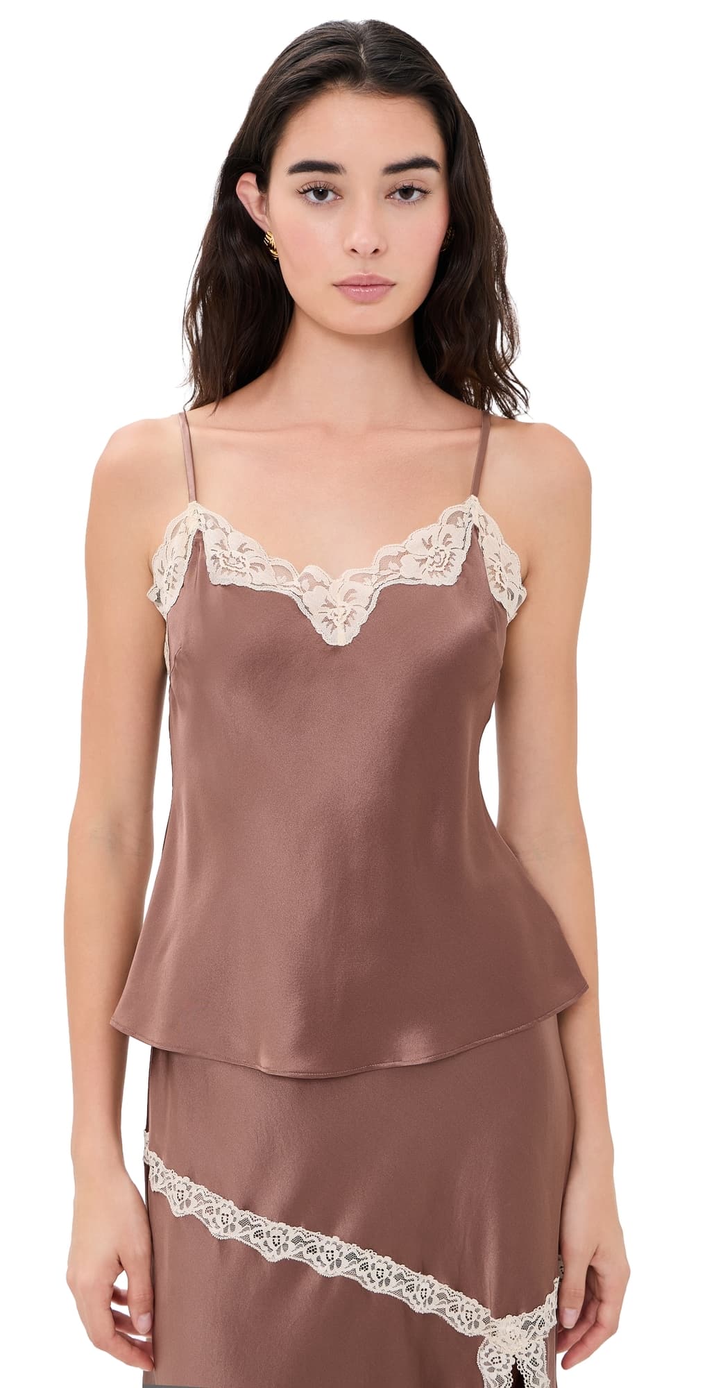 LoveShackFancy Franna Top Mocha