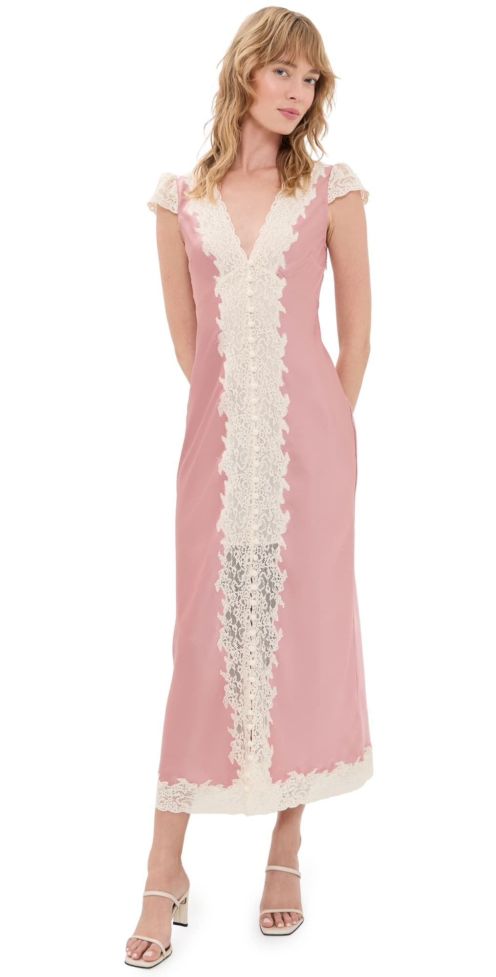 LoveShackFancy Para Dress Flushed Nude