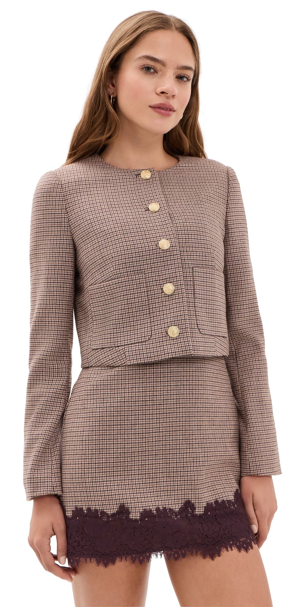 LoveShackFancy Carlatta Jacket Terra Rosa