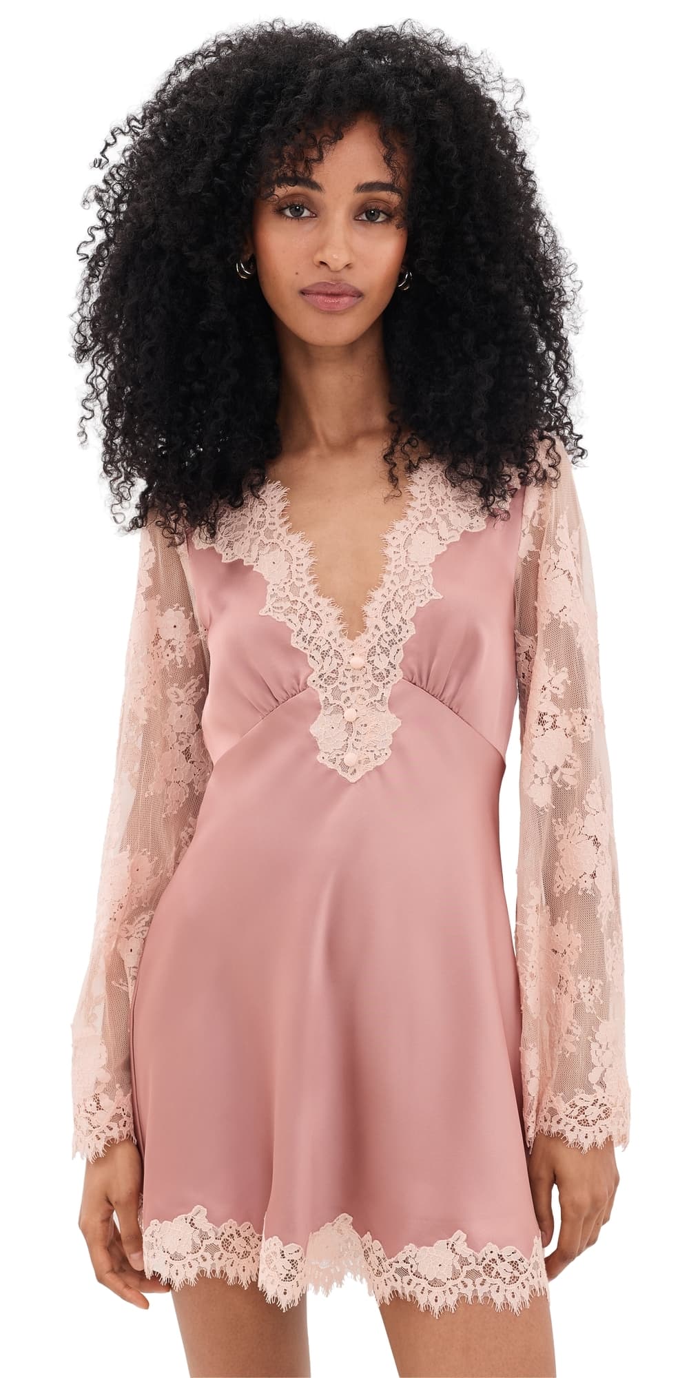 LoveShackFancy Dawselle Dress Antiqued Blush