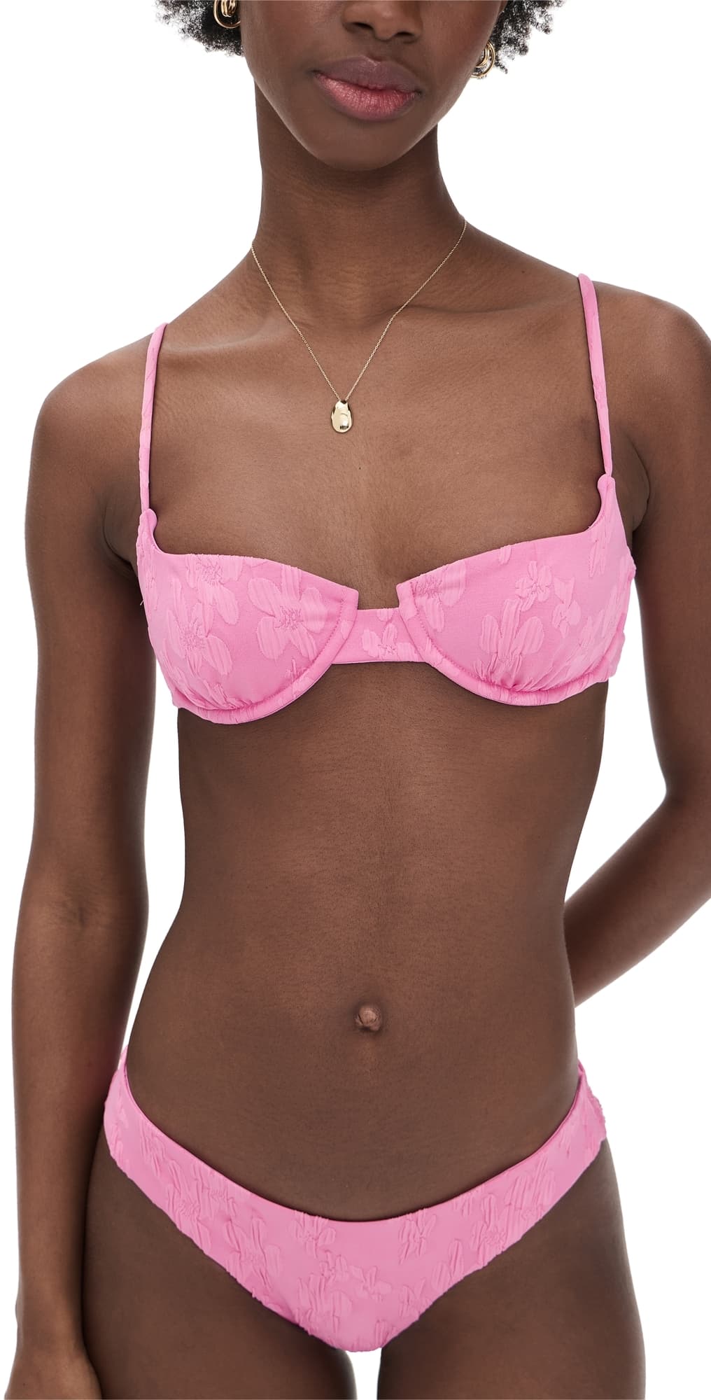 LSPACE Belle Bikini Top Hottest Pink