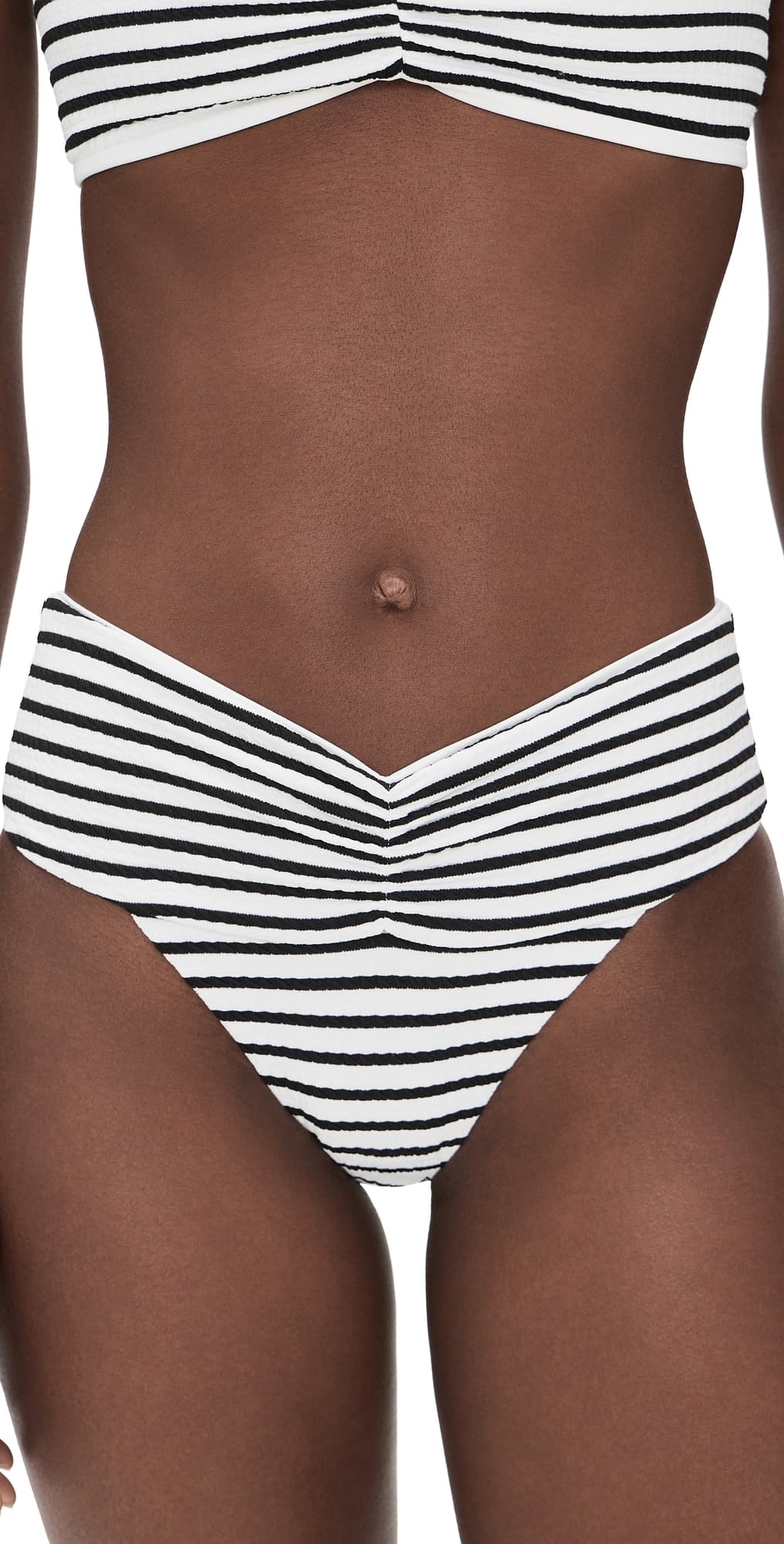 LSPACE Bardot Classic Bikini Bottoms Sailing Along Stripes