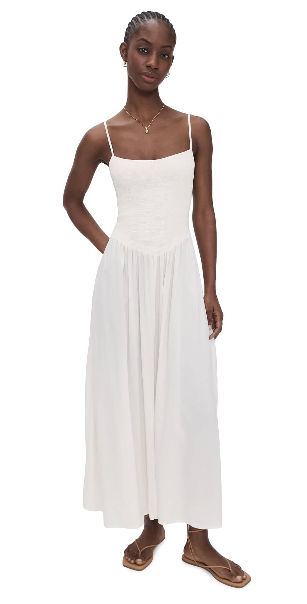 LSPACE Misha Midi Dress Cream