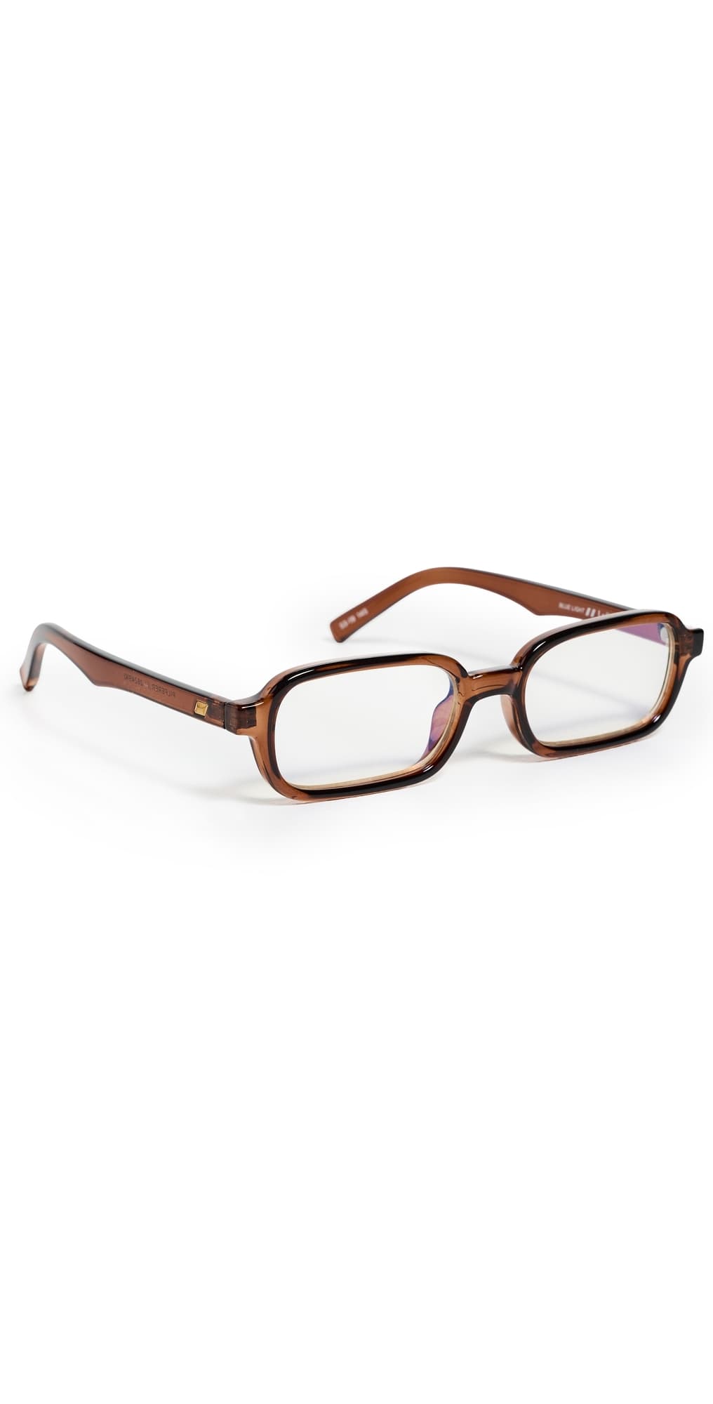 Le Specs Pilferer Blue Light Glasses Chestnut