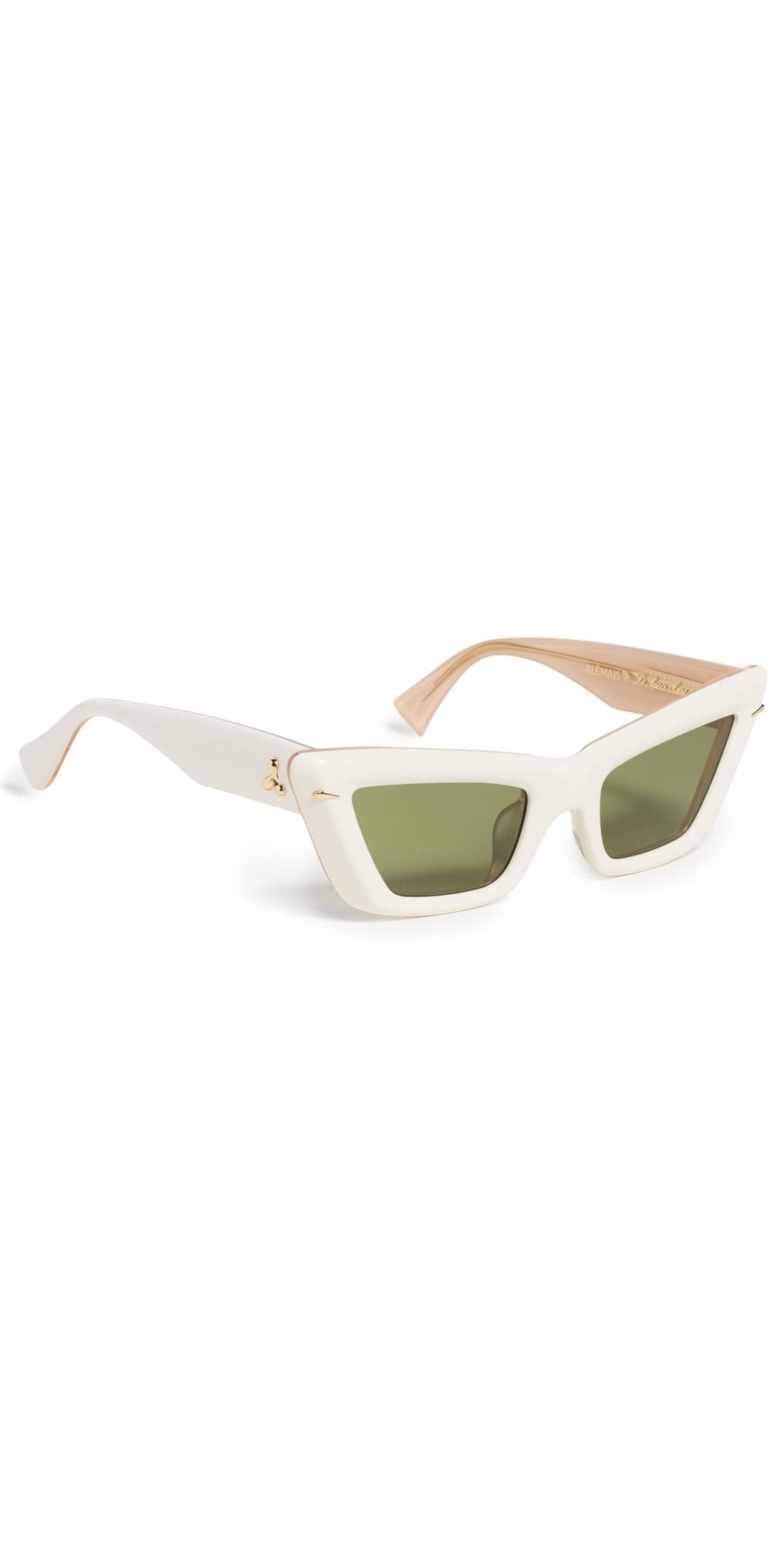 Le Specs x Alemais Lucia Sunglasses Ecru