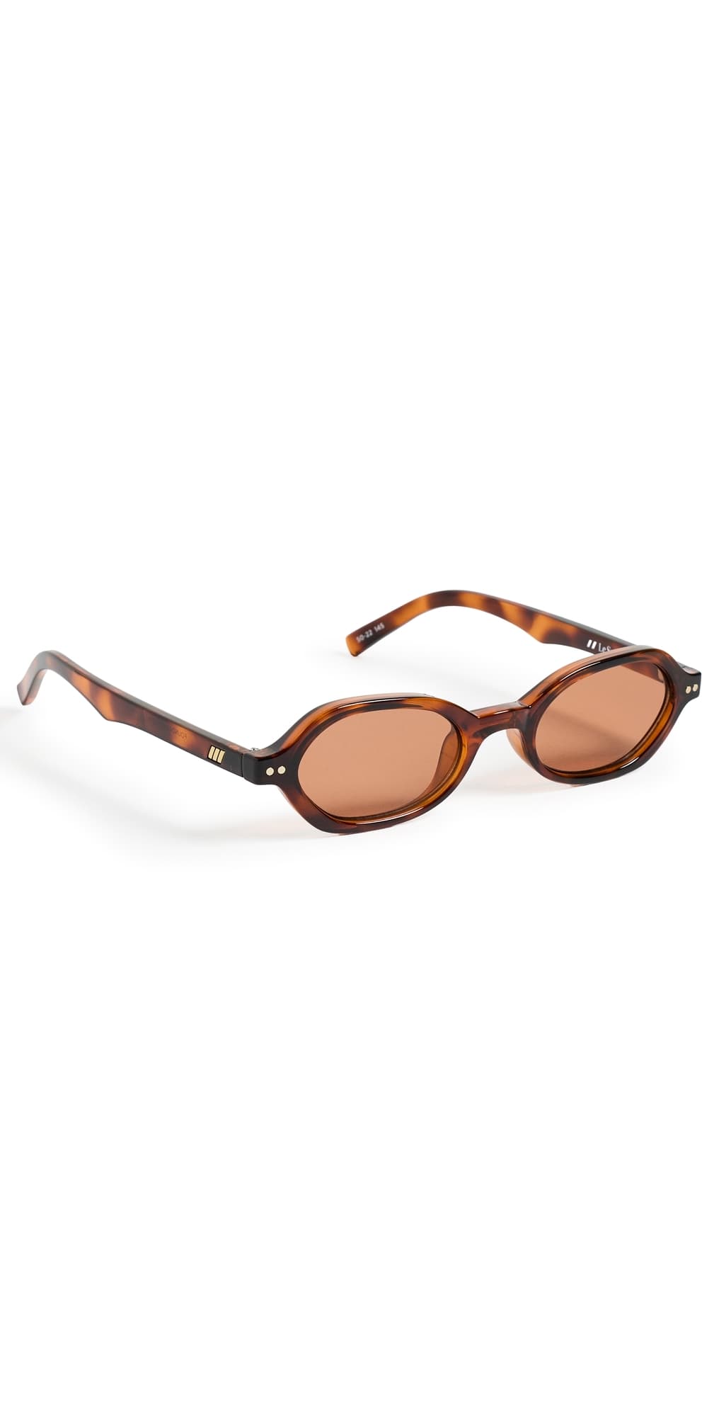 Le Specs Foundry Oval Sunglasses Tort