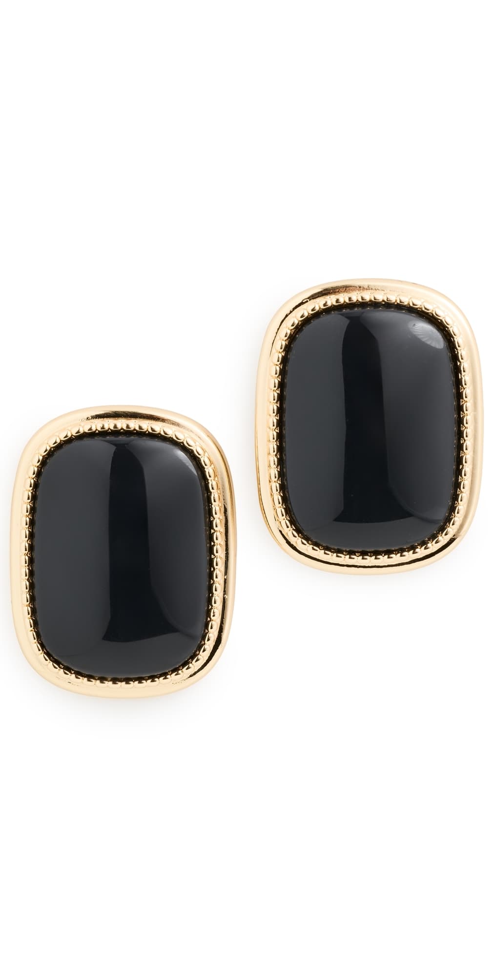 Luv Aj The Midnight Mesa Statement Stud Earrings Gold · One Size