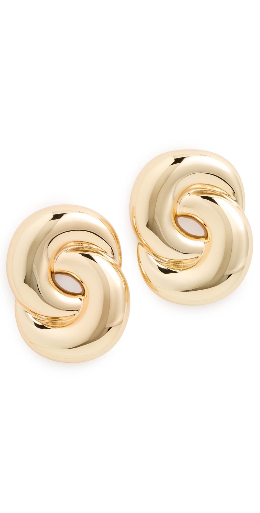 Luv Aj The Solstice Knot Stud Earrings Gold
