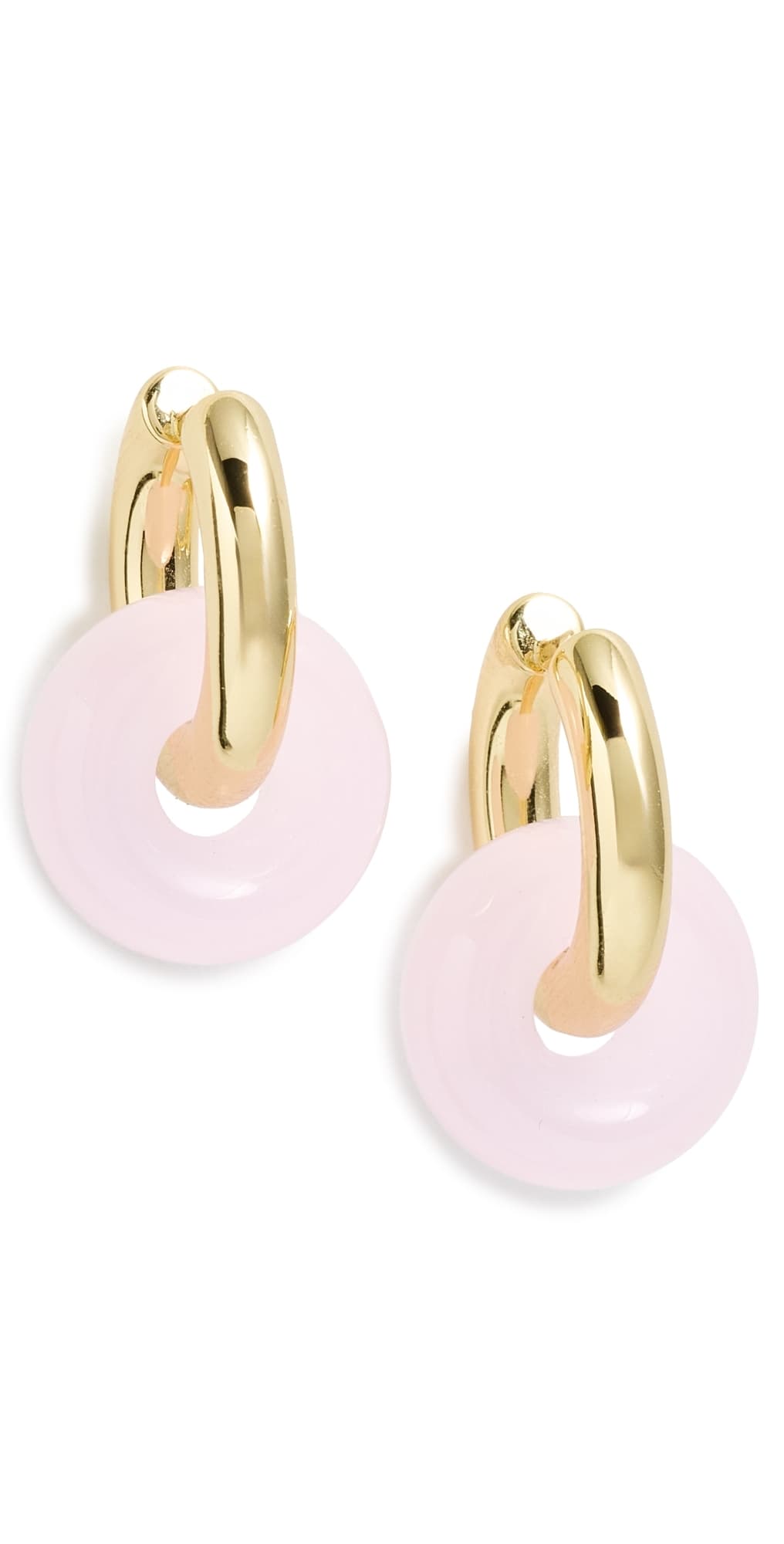 Luv Aj The Rio Washer Hoop Earrings Gold
