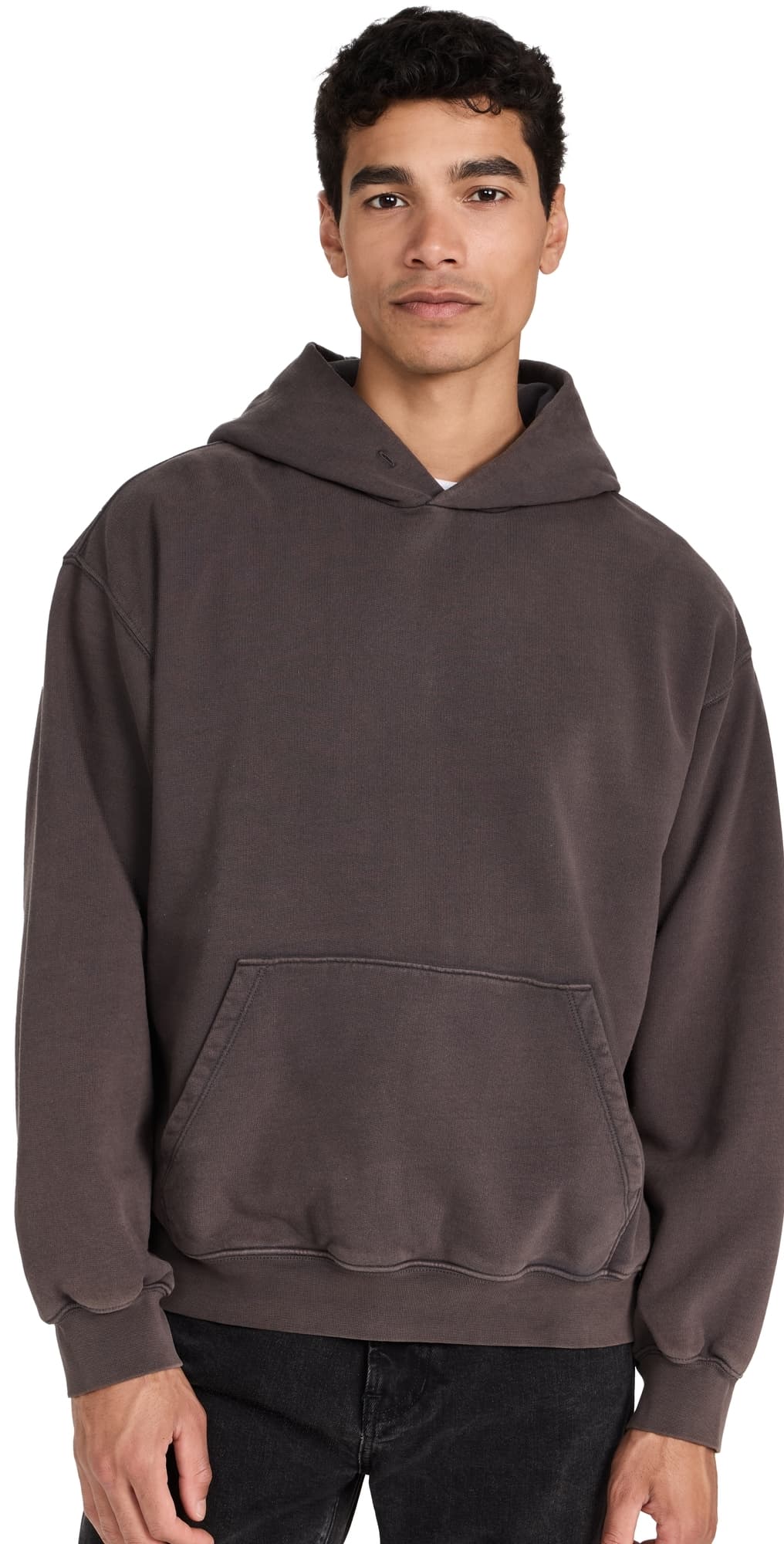 Madewell The McCarren Midweight Hoodie Sweatshirt Black Coal