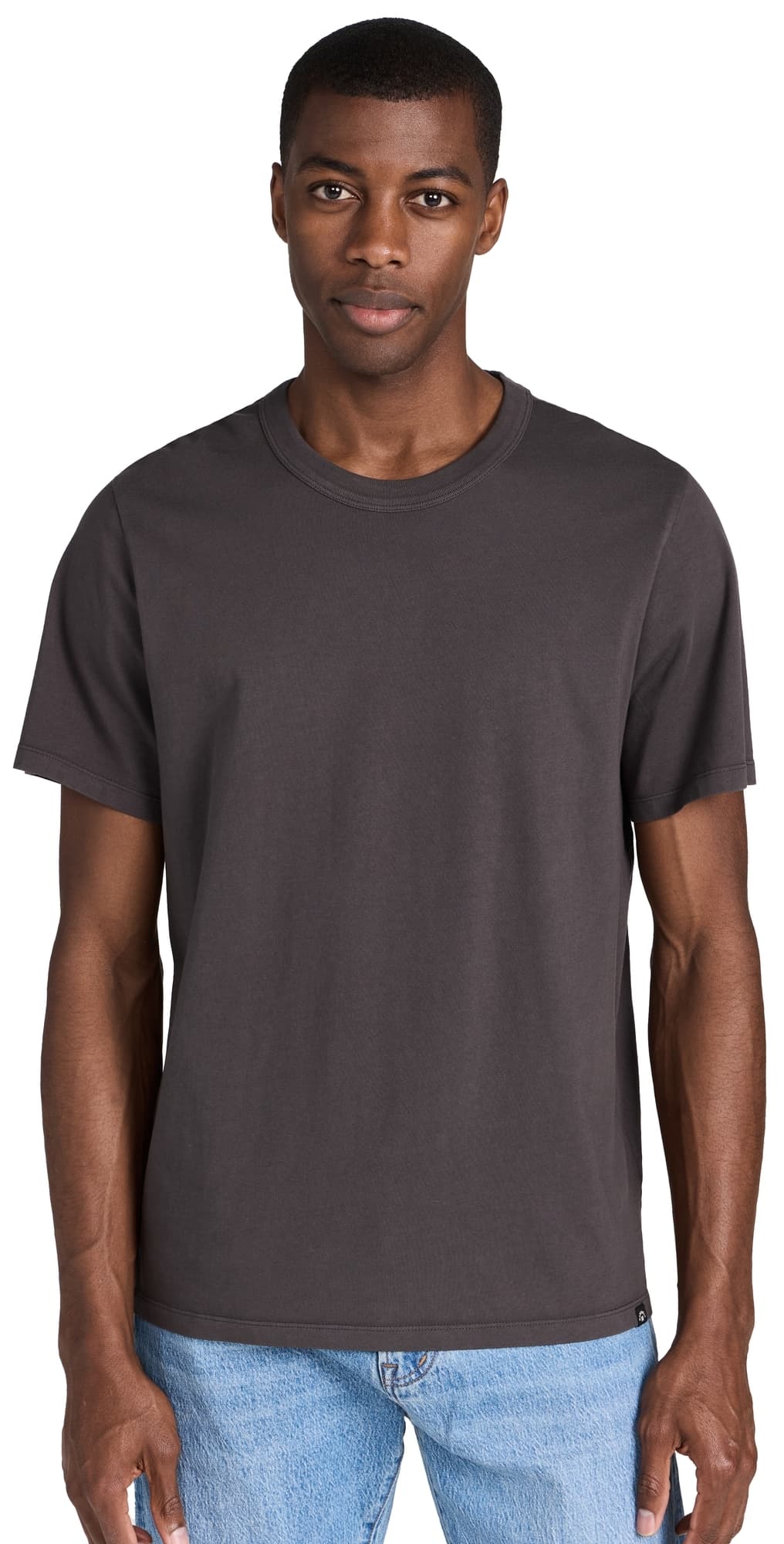 Madewell Garment-Dyed Allday Crewneck Tee Black Coal