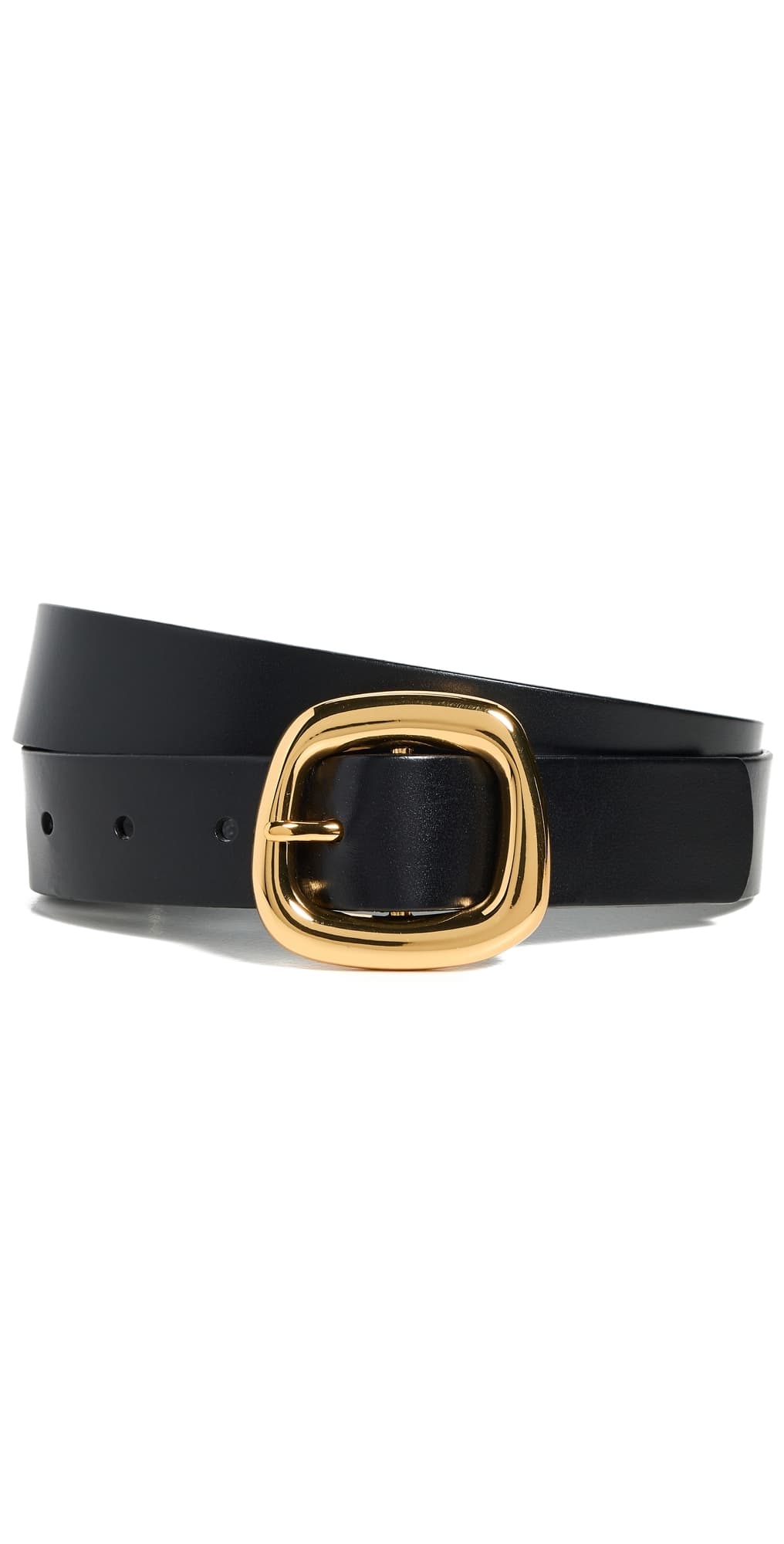 Madewell Sculptural Buckle Belt True Black
