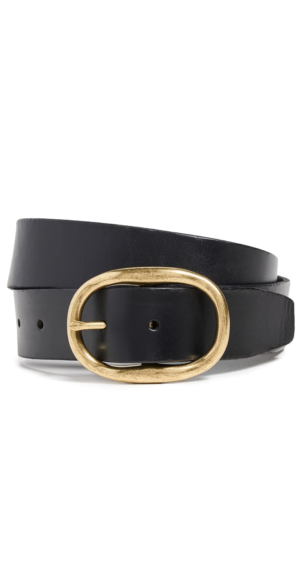 Madewell Oval Buckle Belt True Black