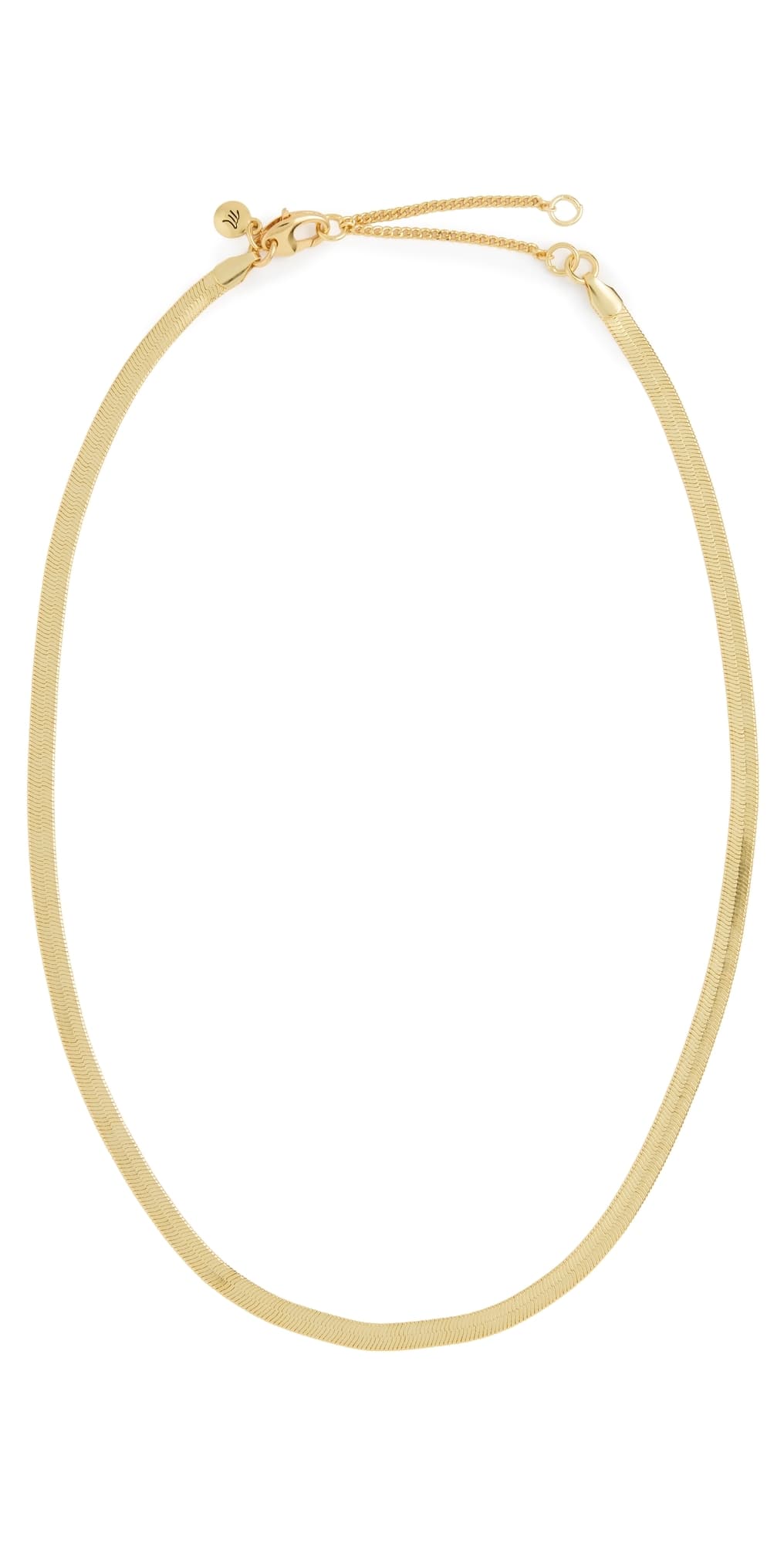 Madewell Herringbone Chain Necklace Vintage Gold