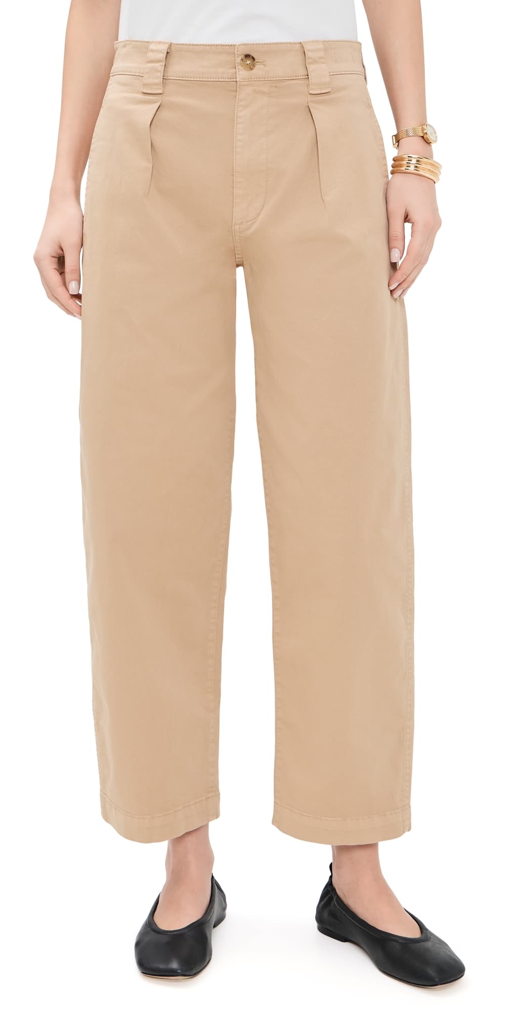 Madewell The Barrel Leg Chino Pants Fawn