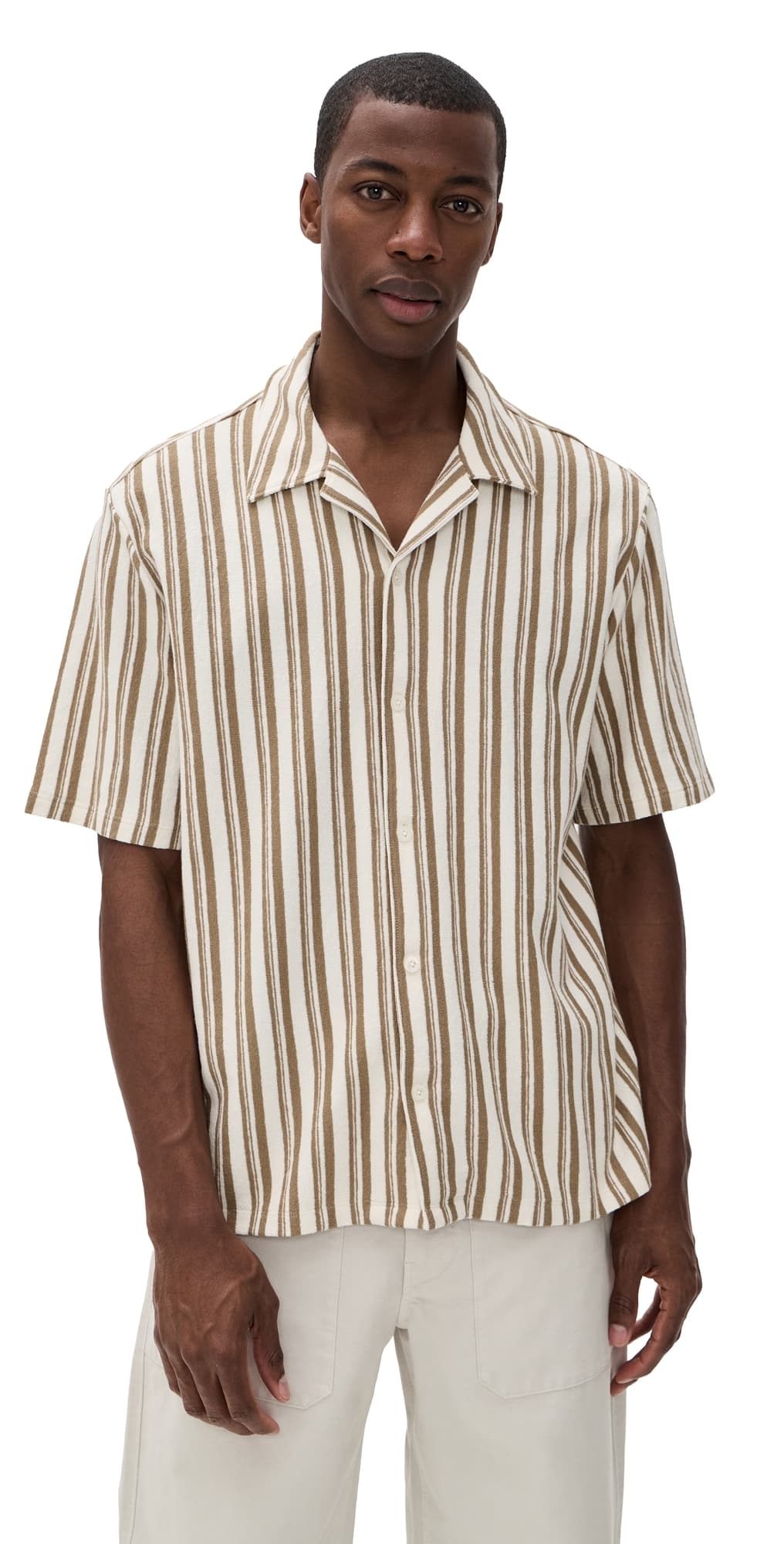 Madewell Cotton Stripe Shirt Stripe Maple Seed