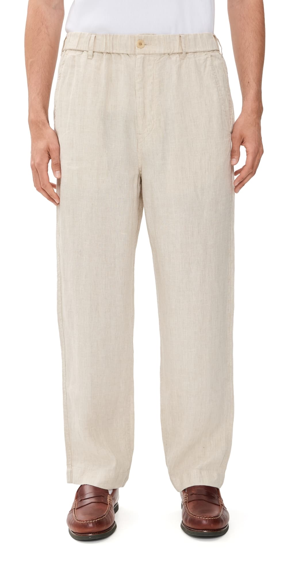 Madewell Linen Back Pants Bleached