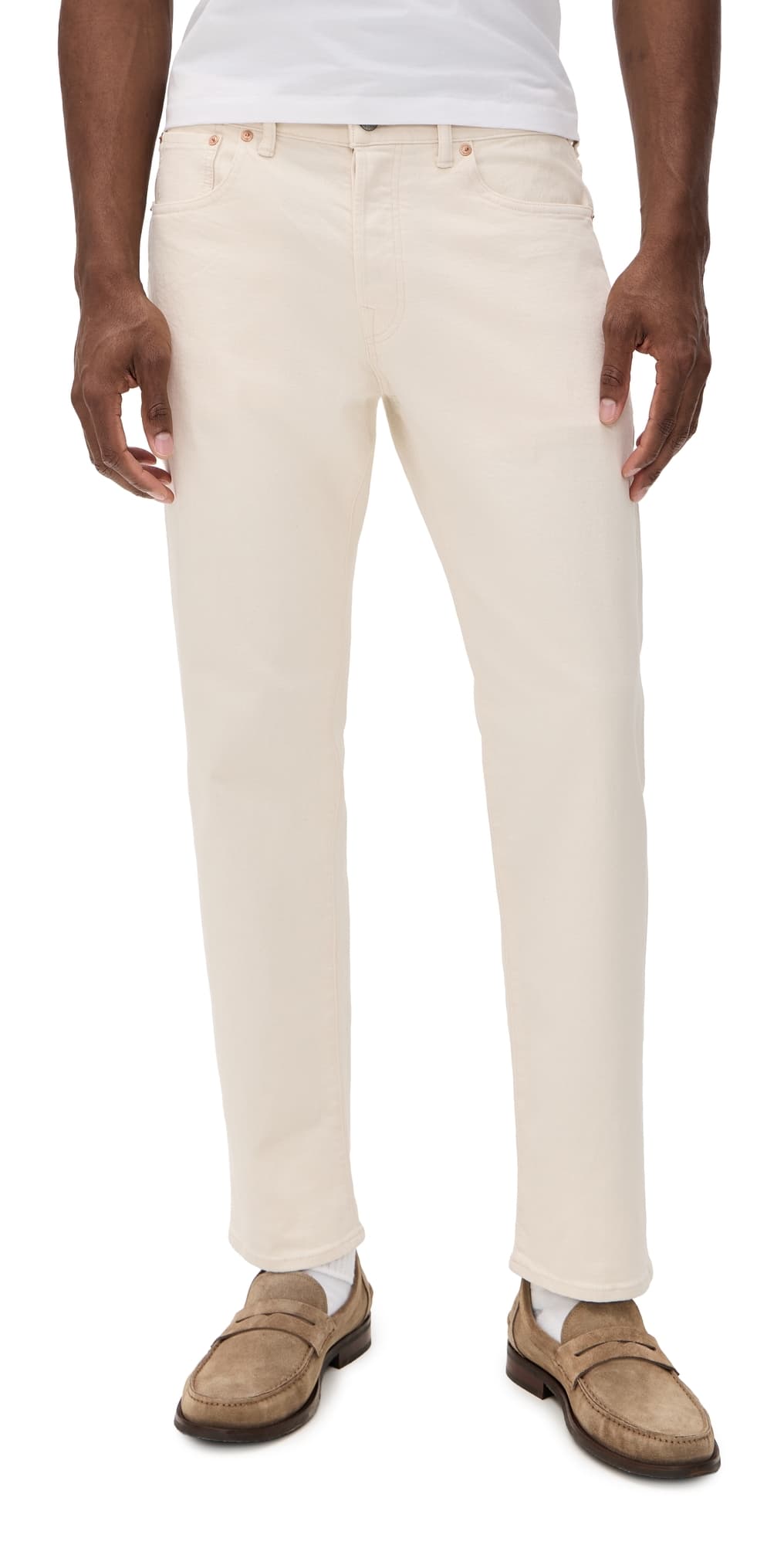 Madewell 1991 Straight Leg Comfort Jeans Ecru