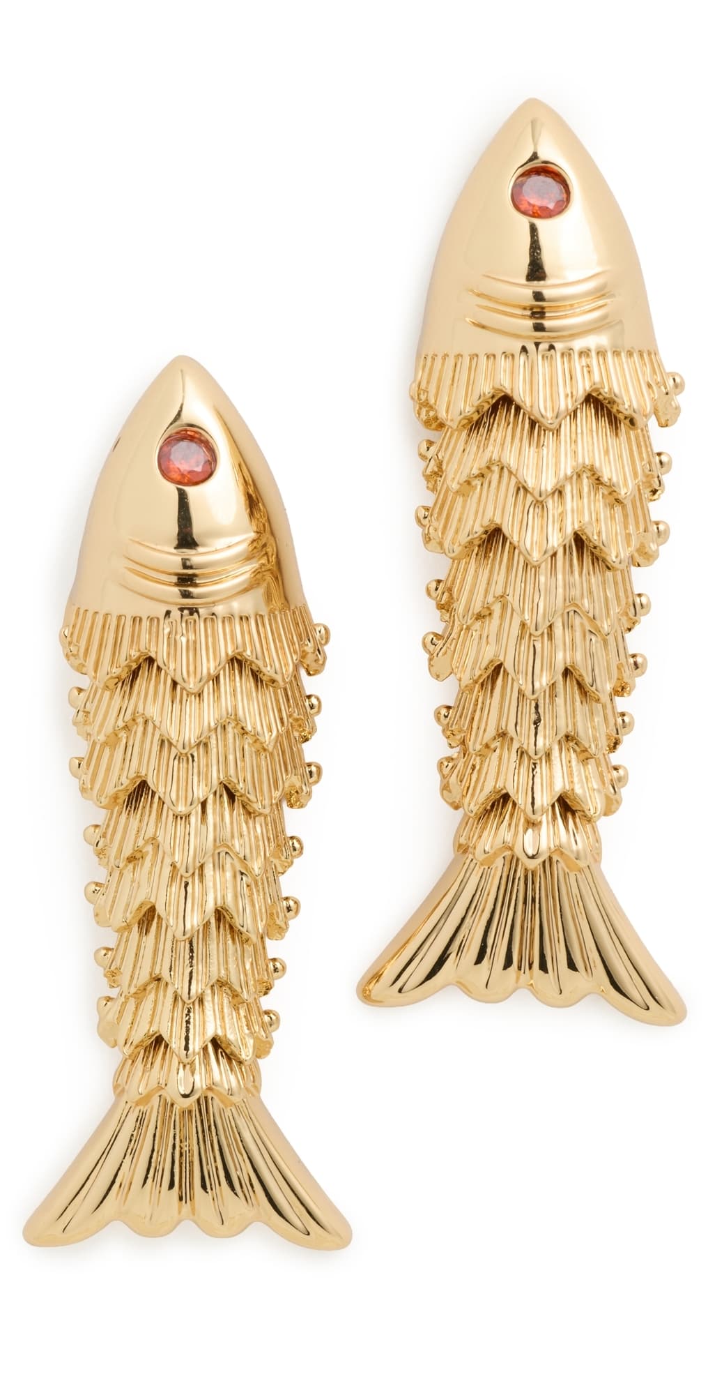 Madewell x Shopbop Fish Statement Stud Earrings Deep Lagoon · One Size