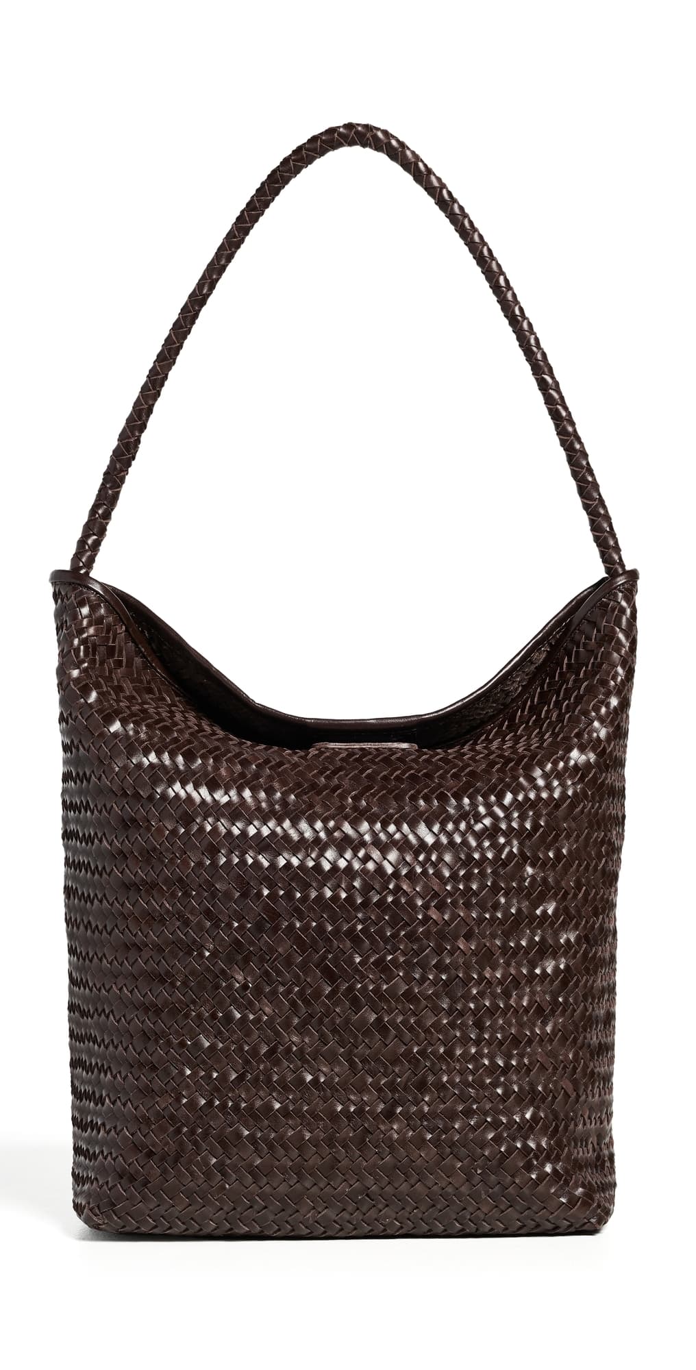 Madewell The Signature Woven Collection Bucket Bag Coffee Bean