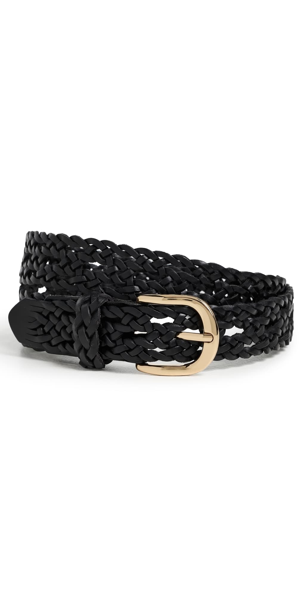 Madewell Open-Weave Wide Belt True Black