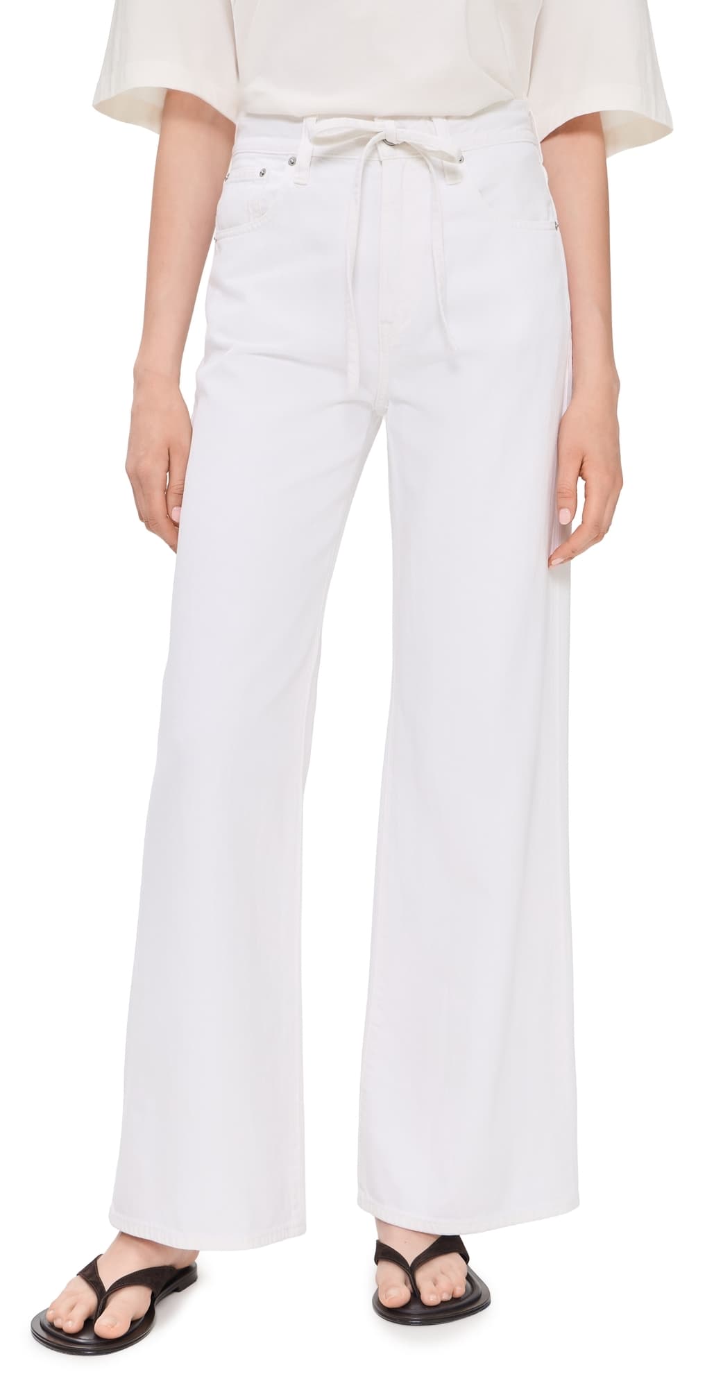 Madewell The Ultimate Wide Leg Jeans in Tile White Tile White