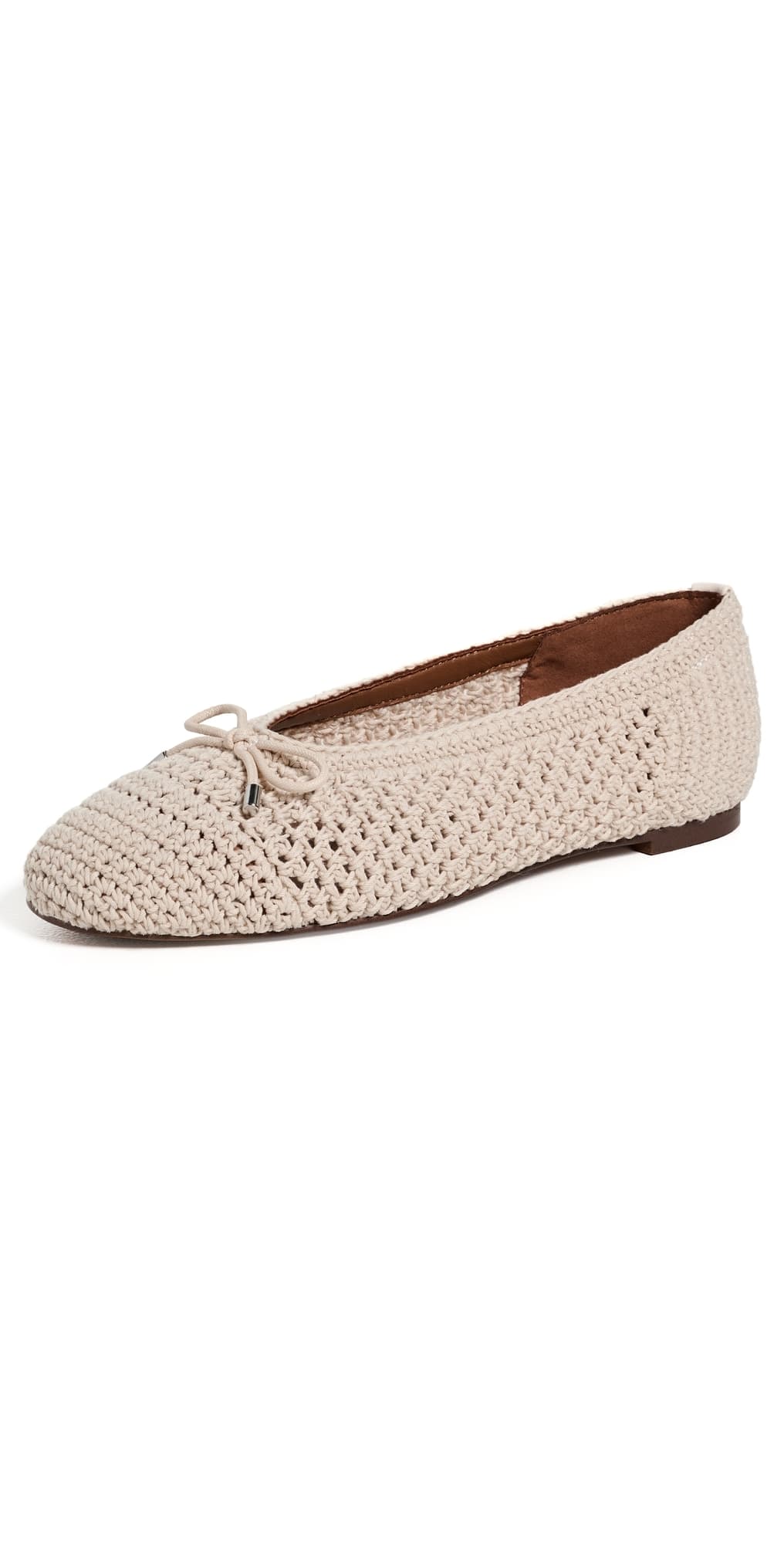 Madewell Hester Crochet Ballet Flats Vintage Ivory