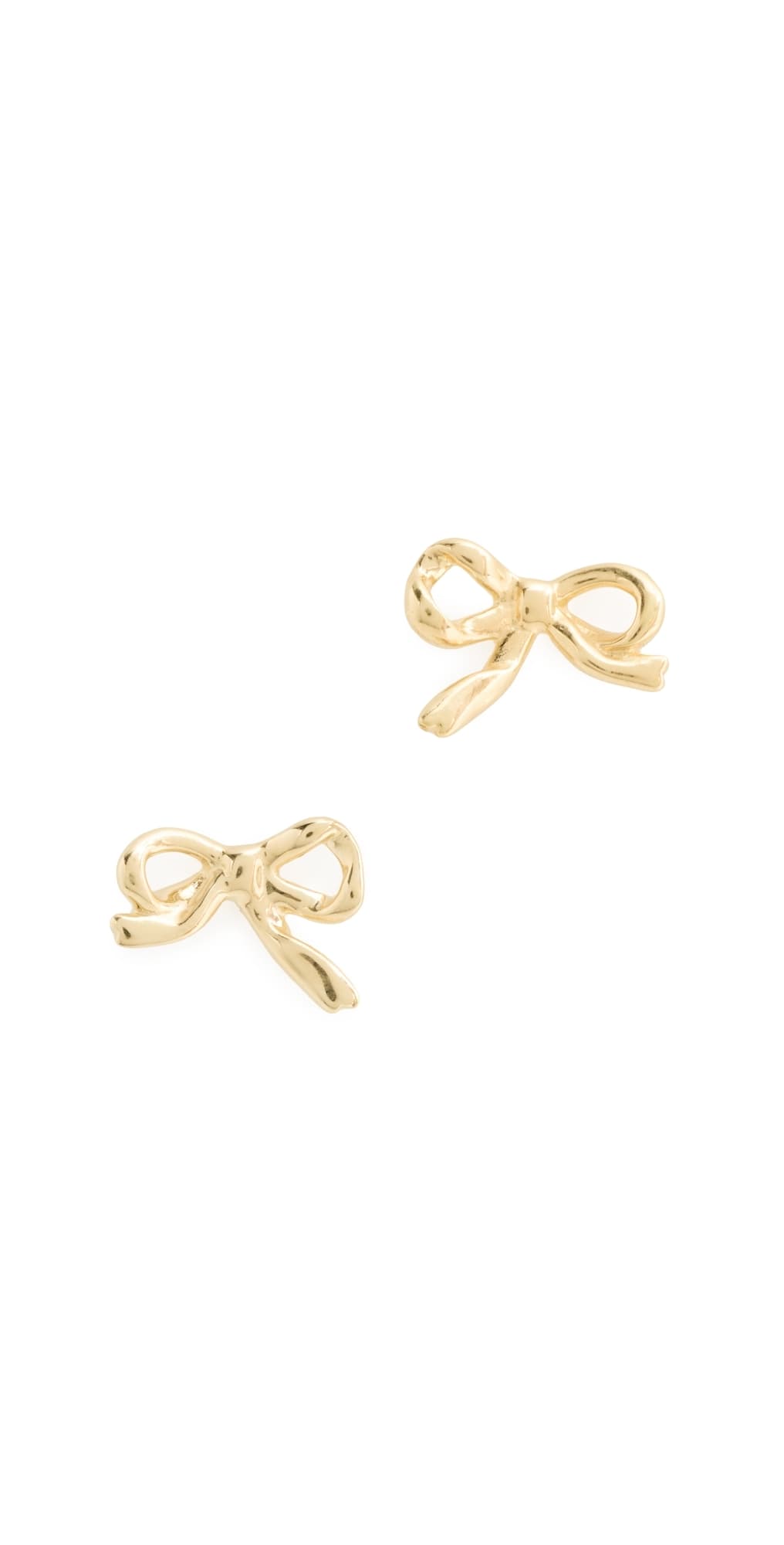 Madewell Demi Mini Bow Stud Earrings Gold · One Size