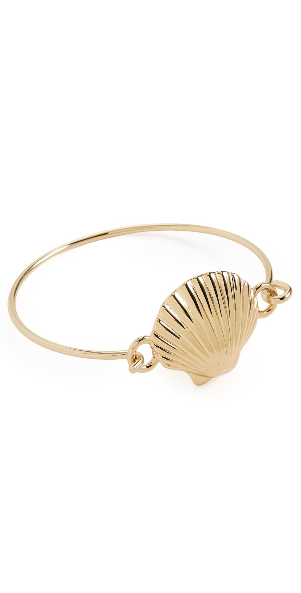 Madewell Shell Skinny Bangle Antique Gold