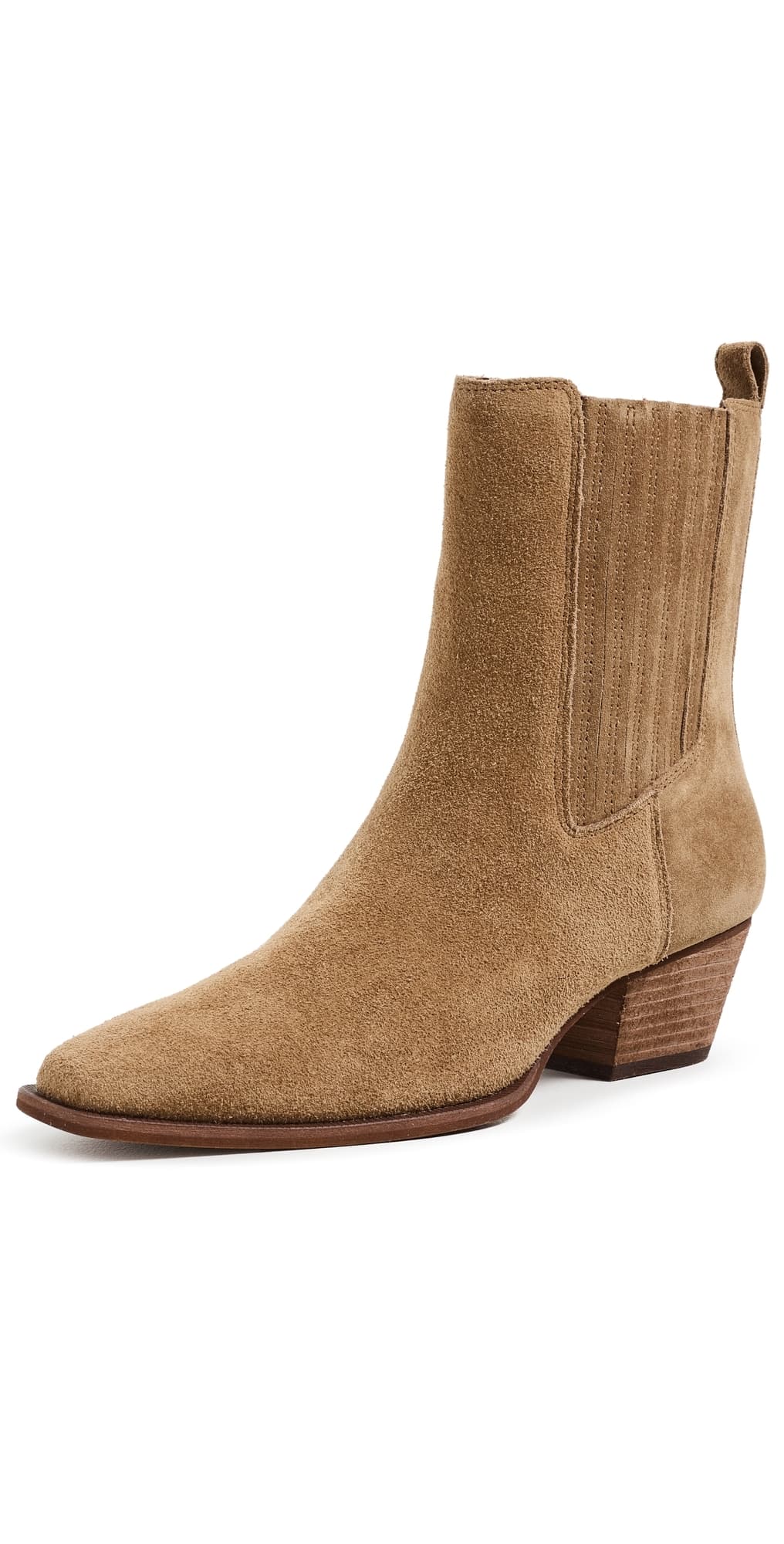 Madewell Georgiana Suede Boots Light Chestnut