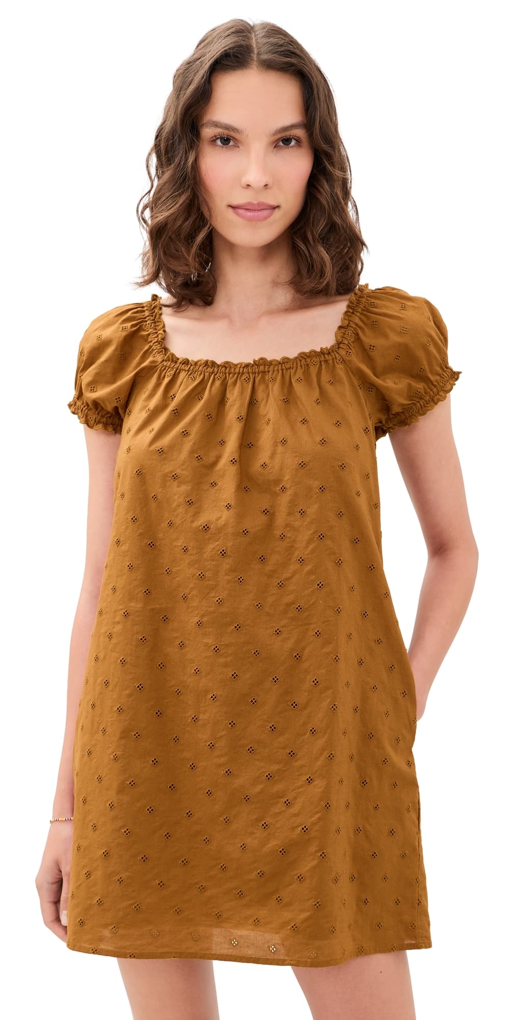 Madewell The Chateau Mini Dress Acorn