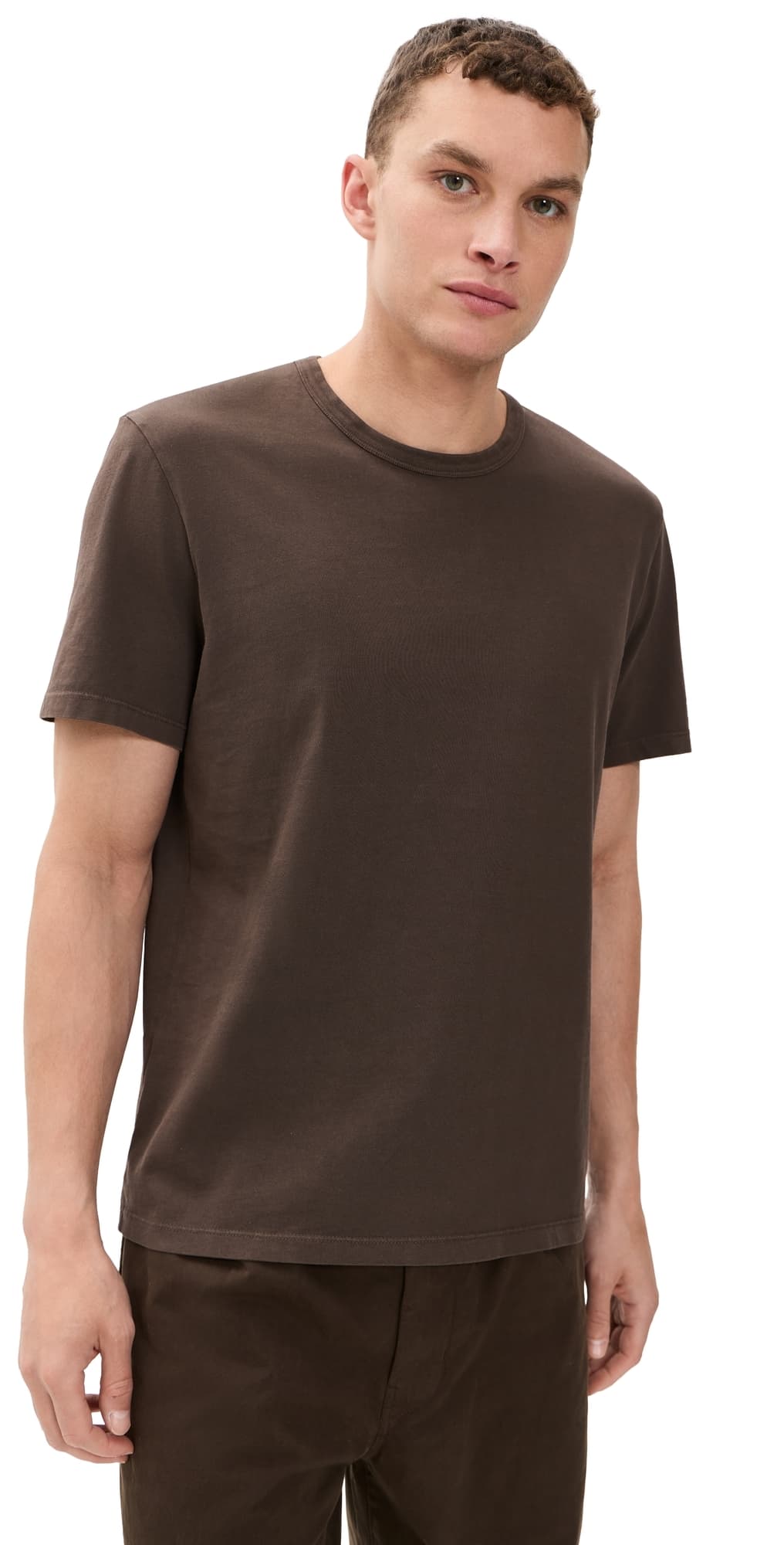 Madewell Garment Dyed All Day Crew Neck Tee Dark Cocoa