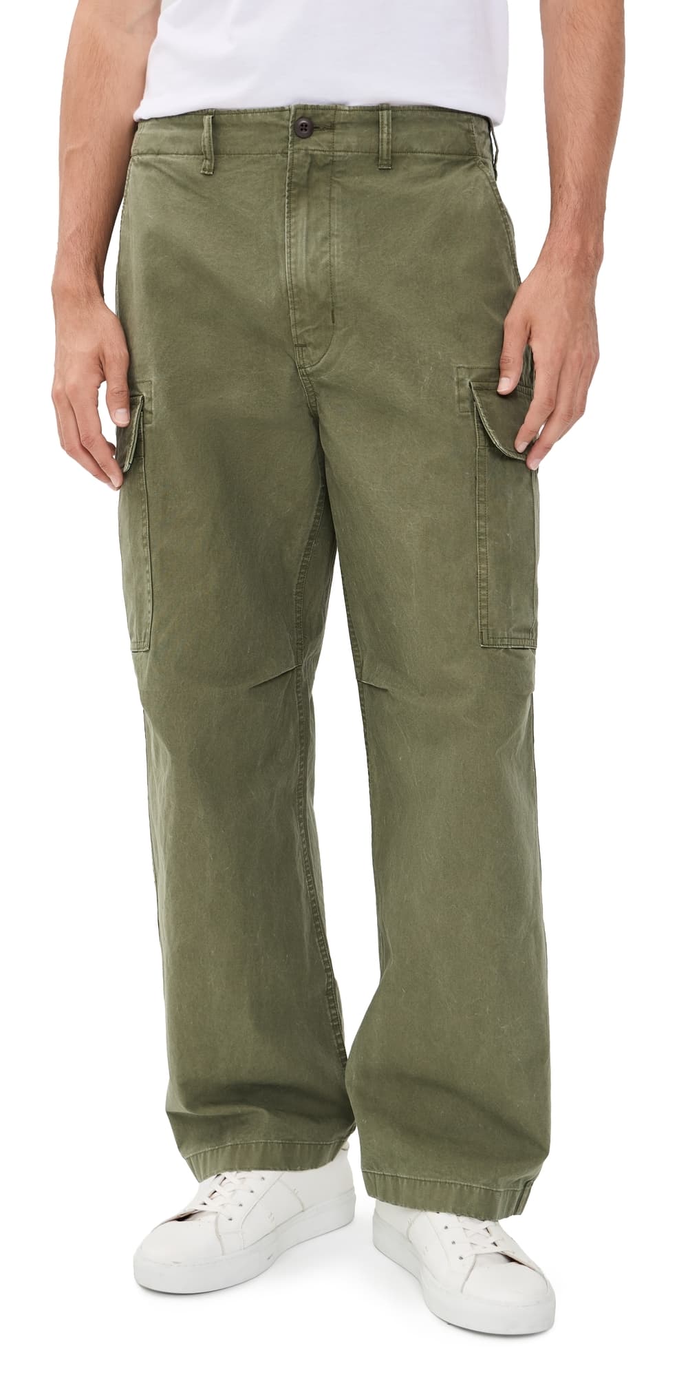 Madewell Loose Cargo Pants Olive Drab