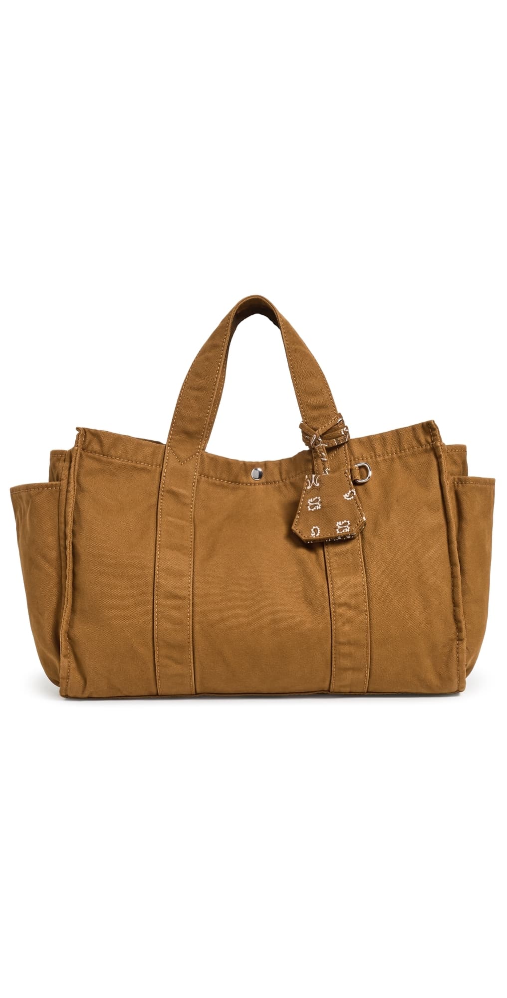 Madewell Large Washed Canvas Tote Warm Chestnut · One Size