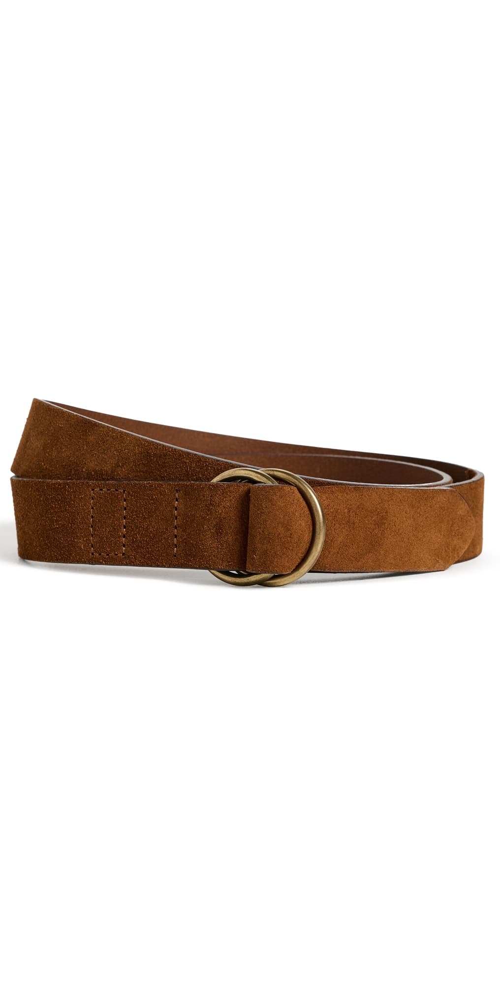Madewell Suede Braided Belt Russet